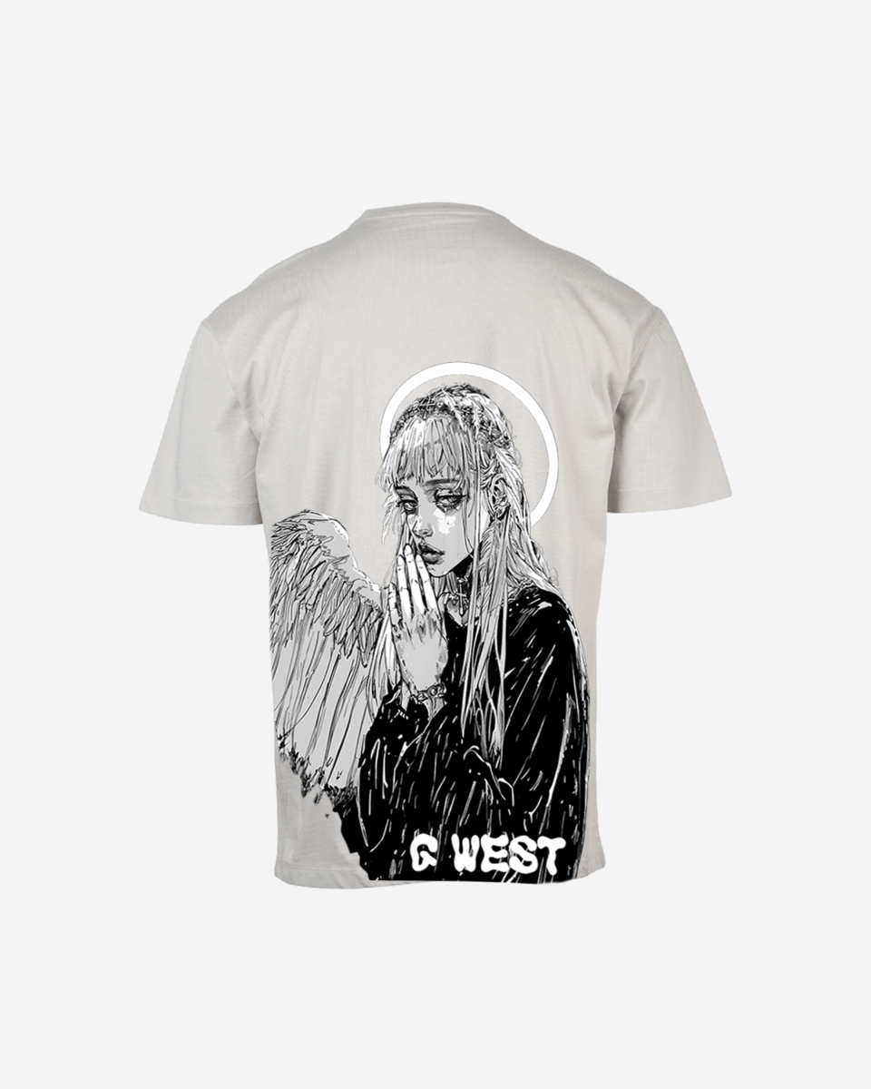 G West Oversized Angel Girl Tee - G West