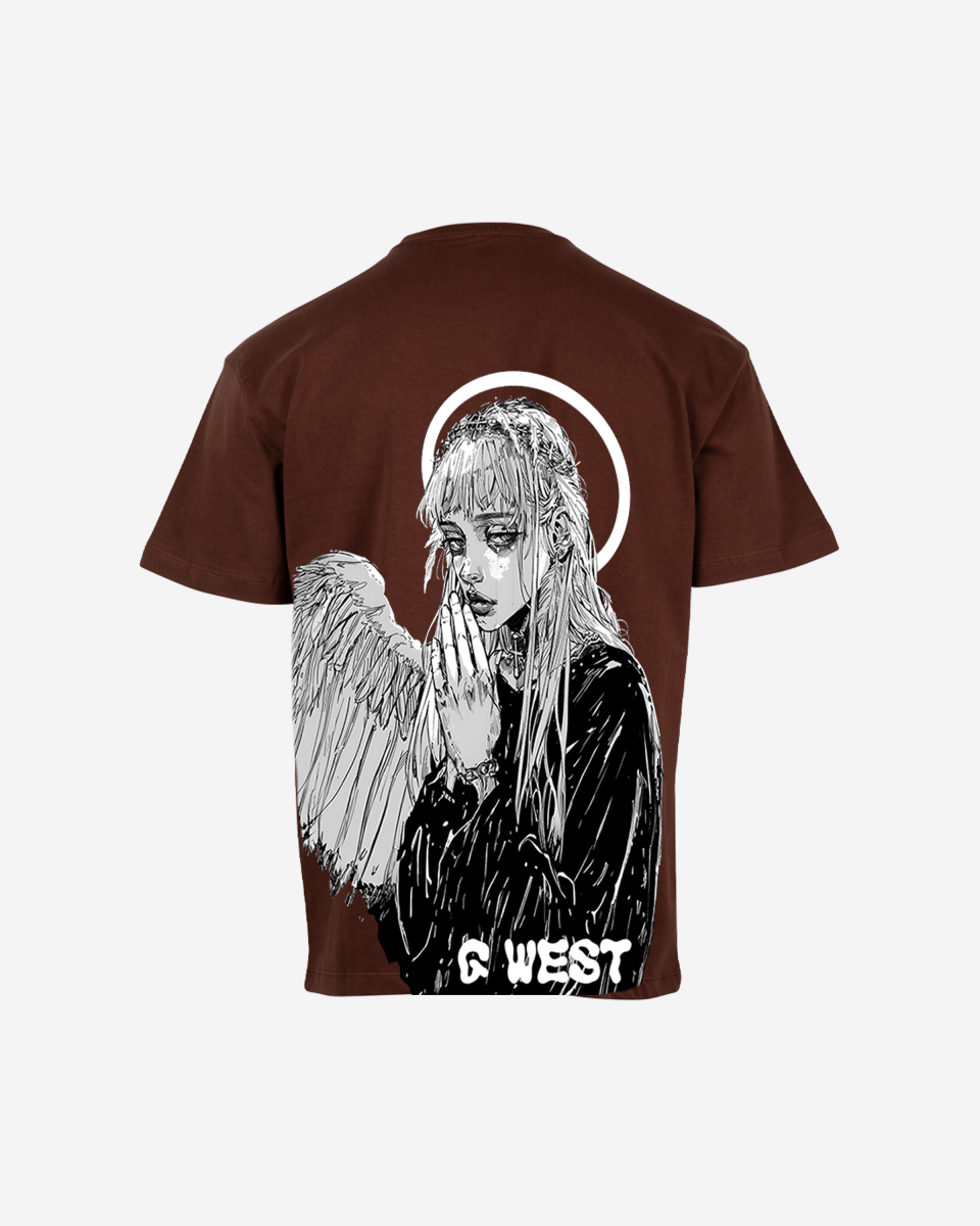 G West Oversized Angel Girl Tee - G West