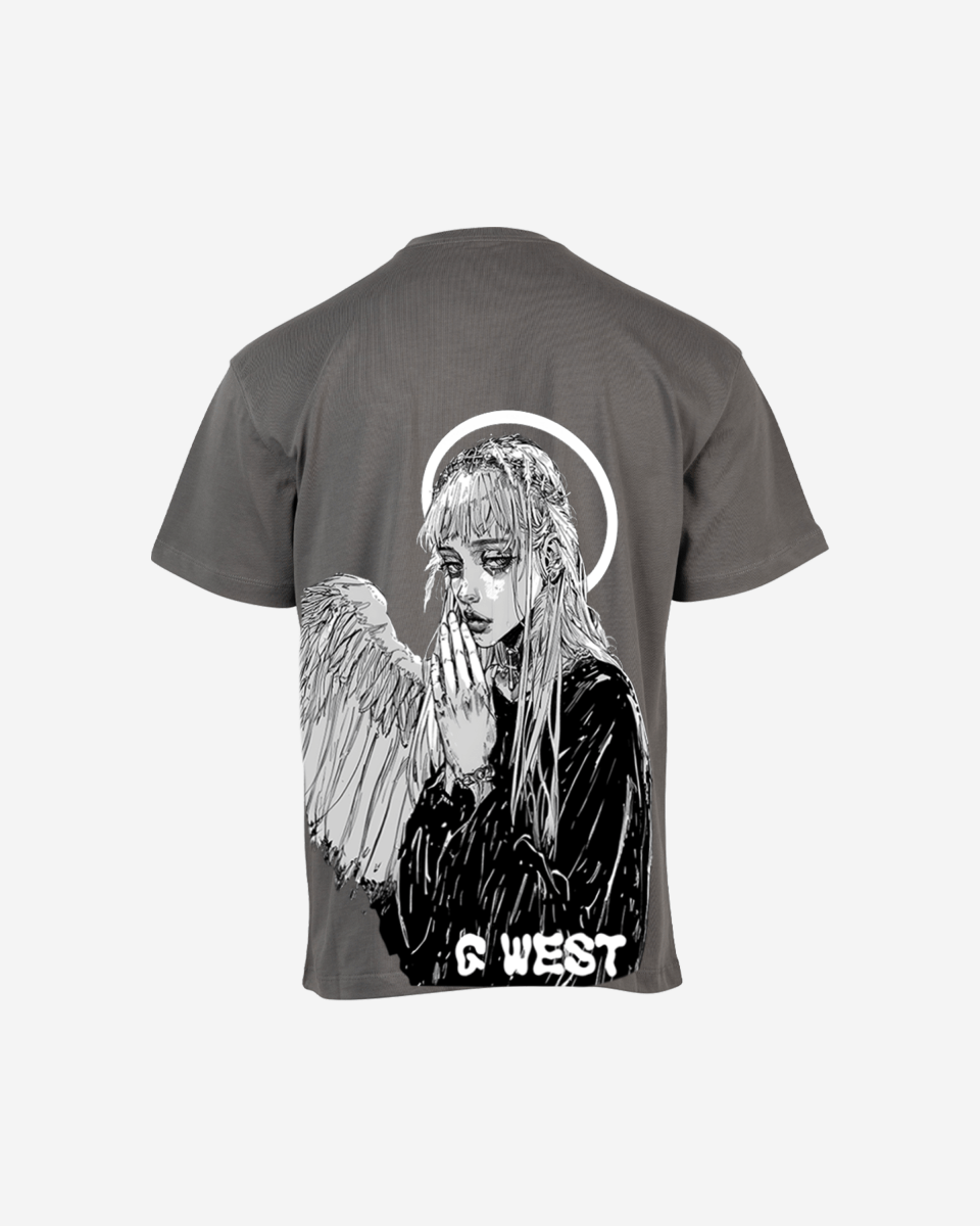 G West Oversized Angel Girl Tee - G West