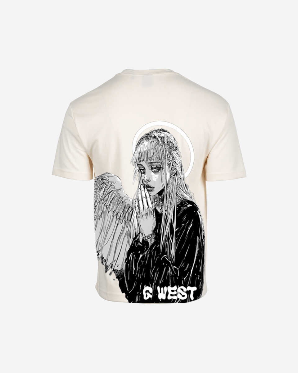 G West Oversized Angel Girl Tee - G West