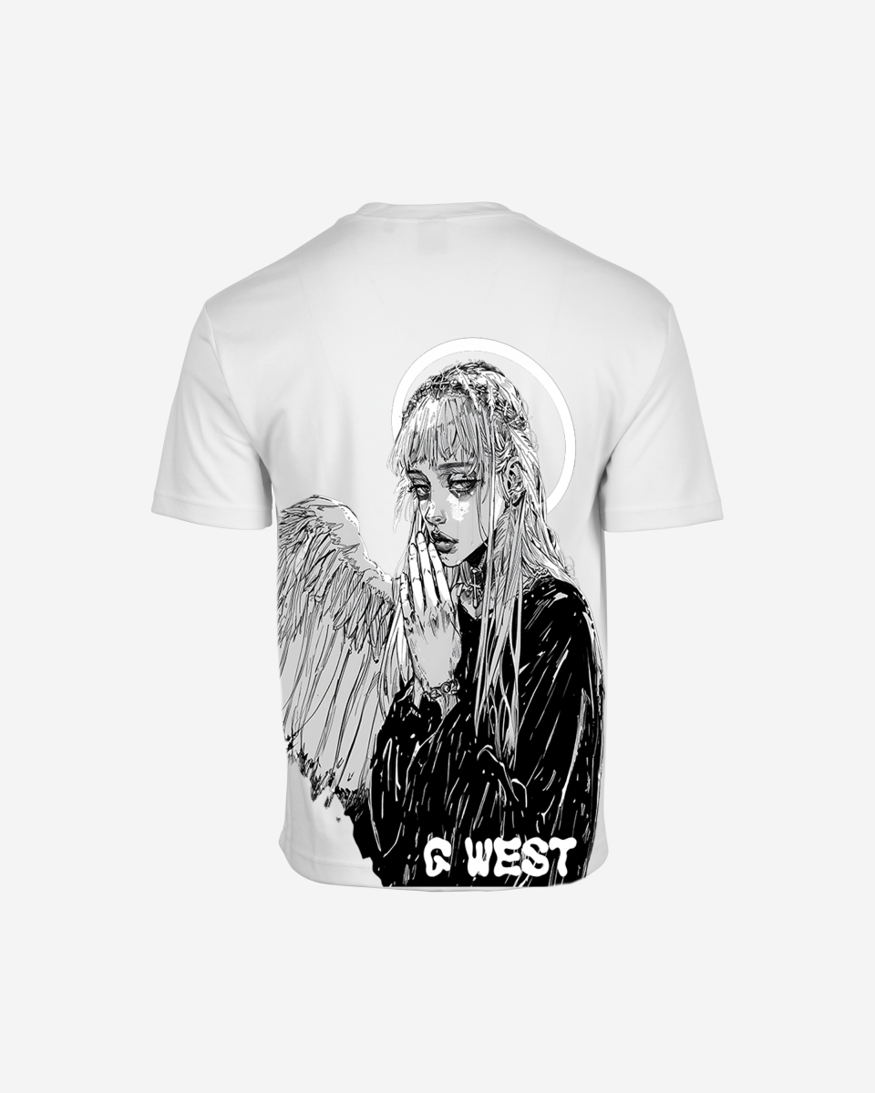 G West Oversized Angel Girl Tee - G West