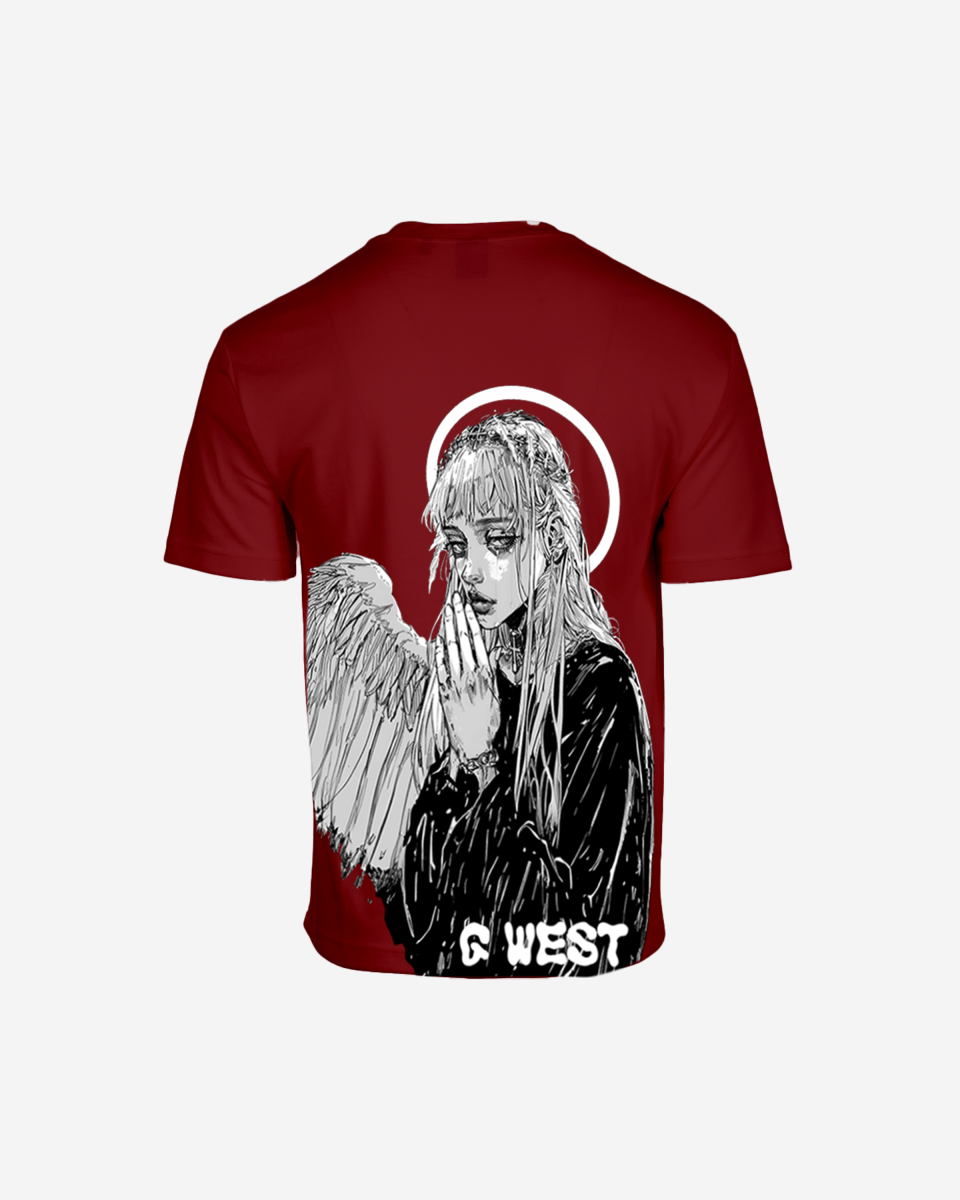 G West Oversized Angel Girl Tee - G West