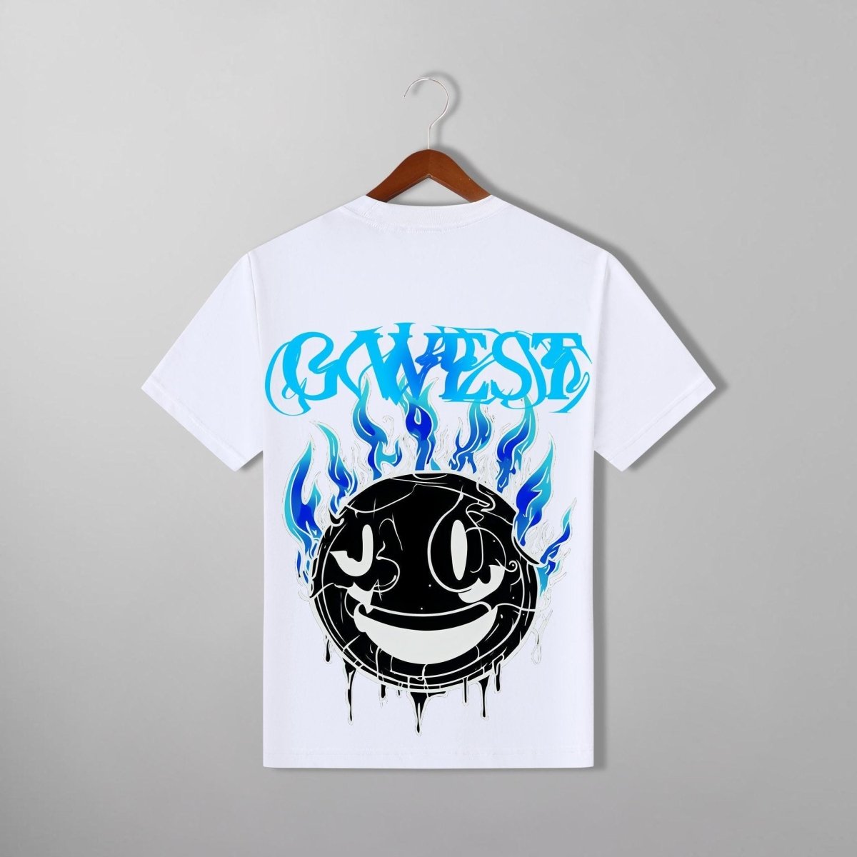 G West Oversized Aqua Smile Tee - G West