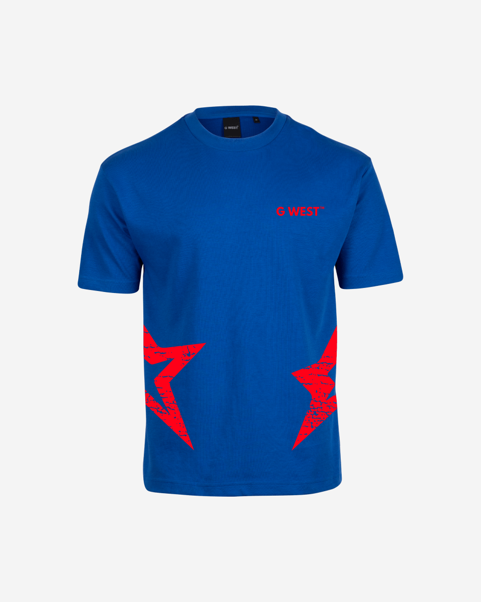 G West Oversized Atlanta Logo Royal Tee - G West