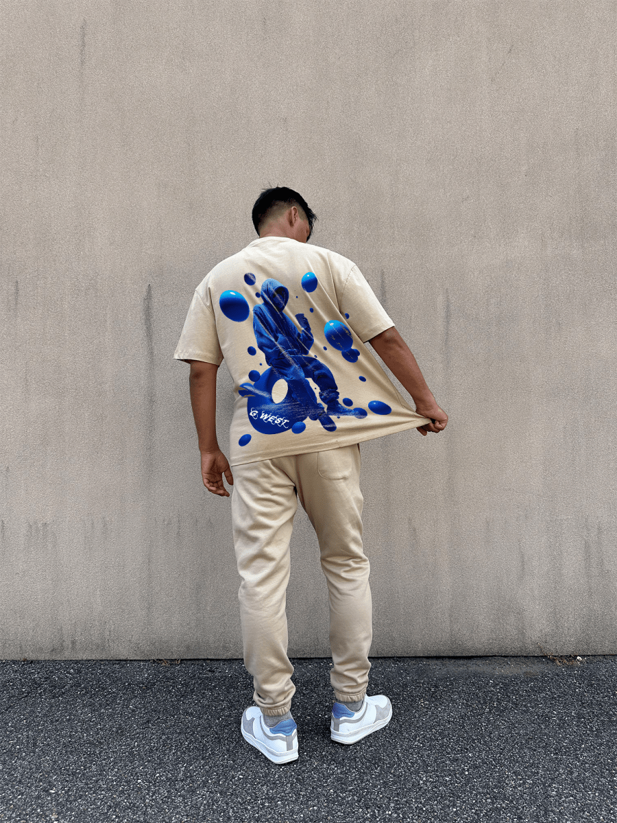 G West Oversized Blue Man Tee - G West