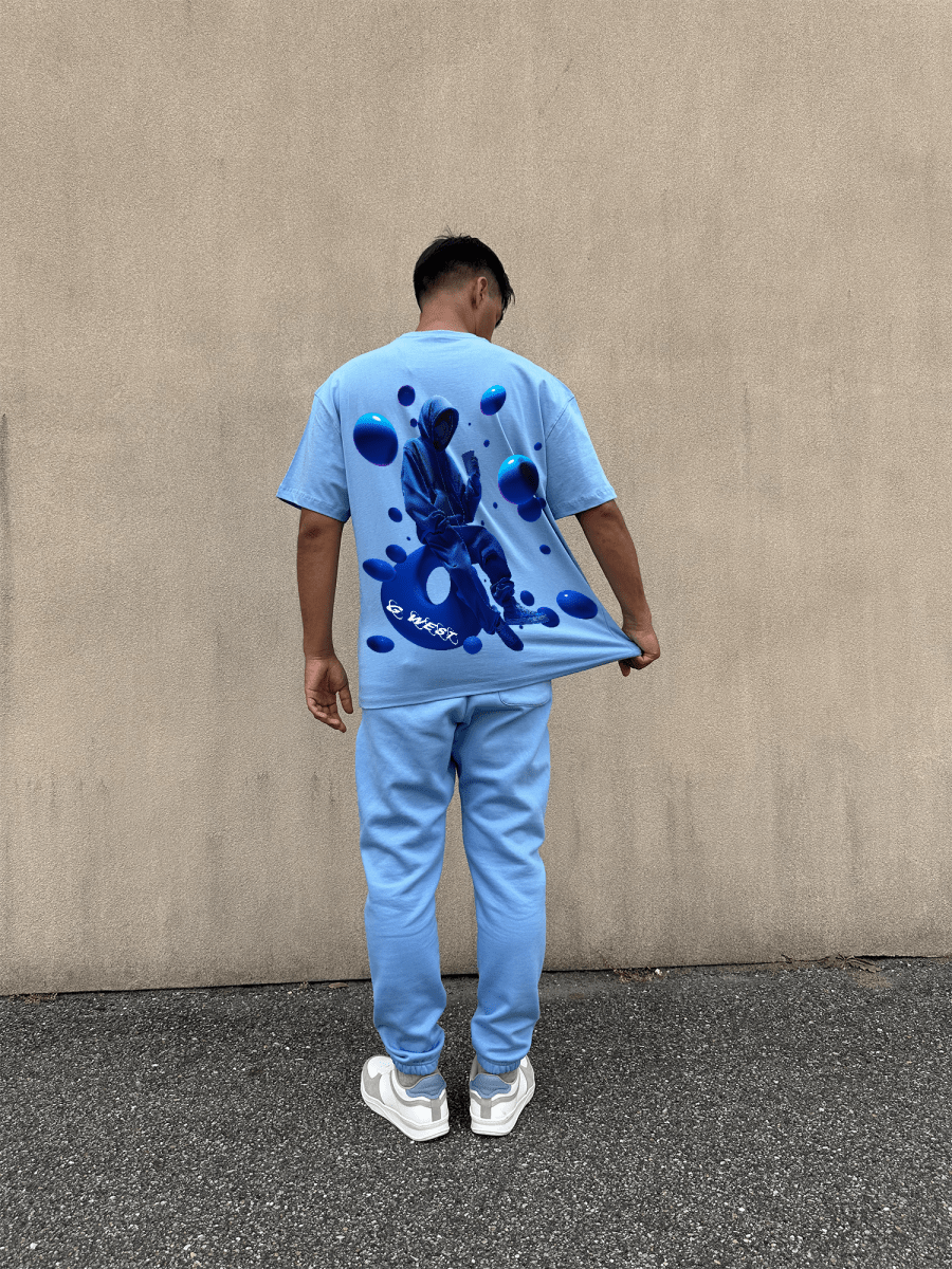 G West Oversized Blue Man Tee - G West