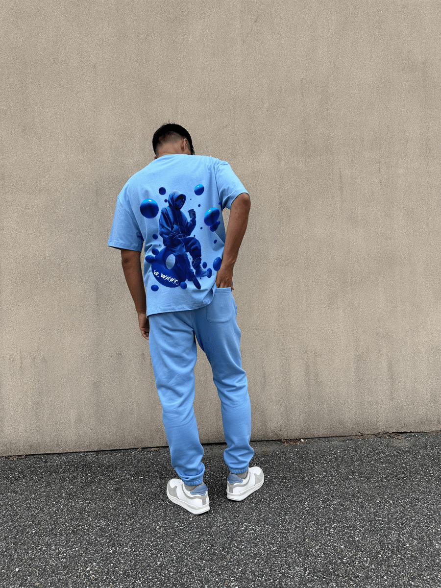 G West Oversized Blue Man Tee - G West