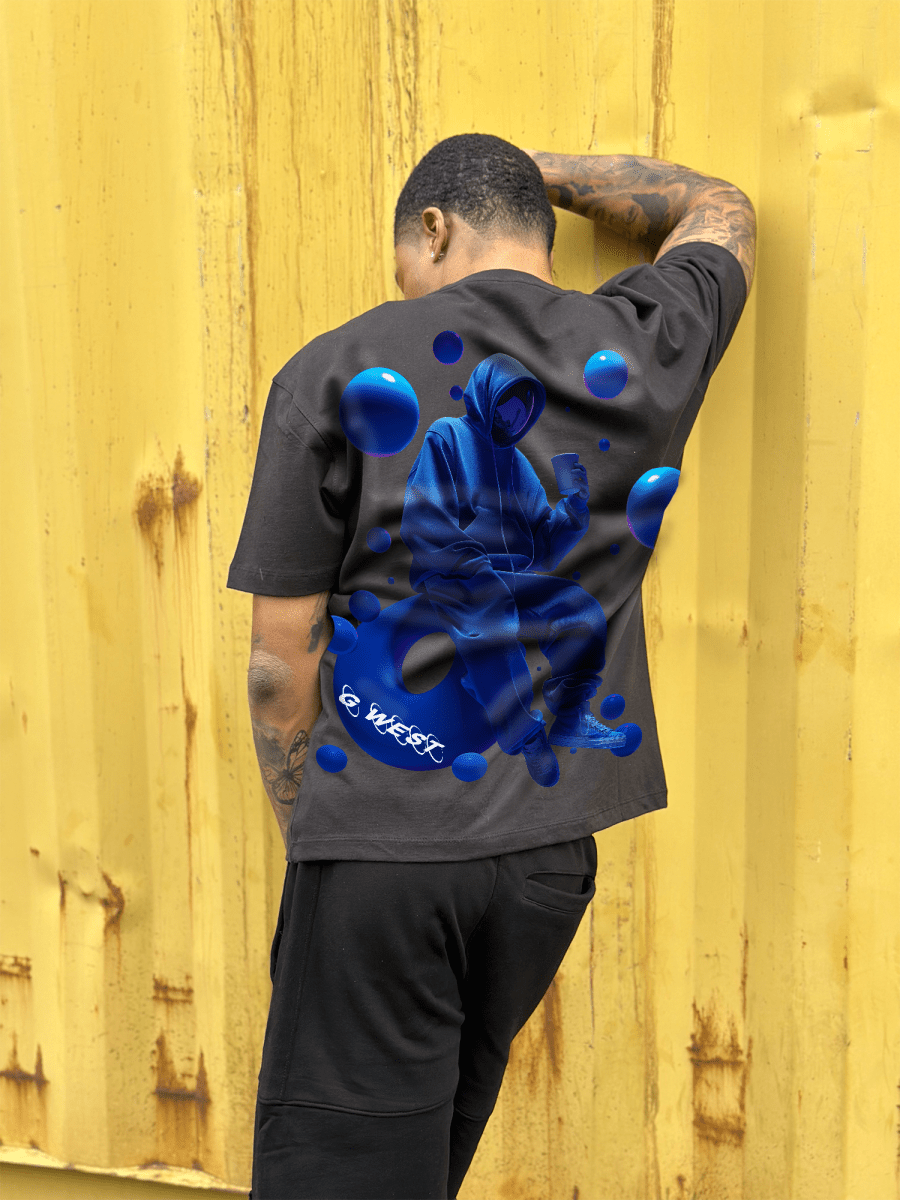 G West Oversized Blue Man Tee - G West