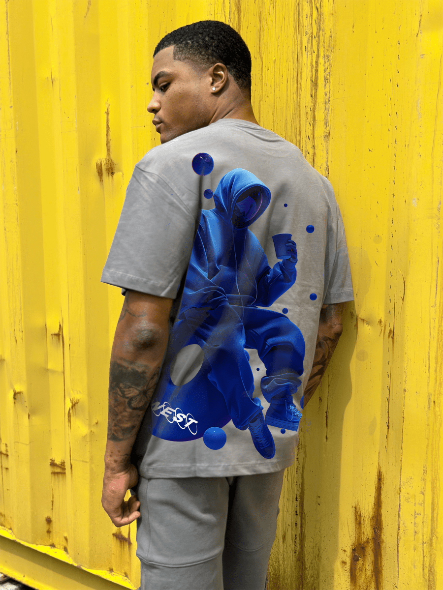 G West Oversized Blue Man Tee - G West