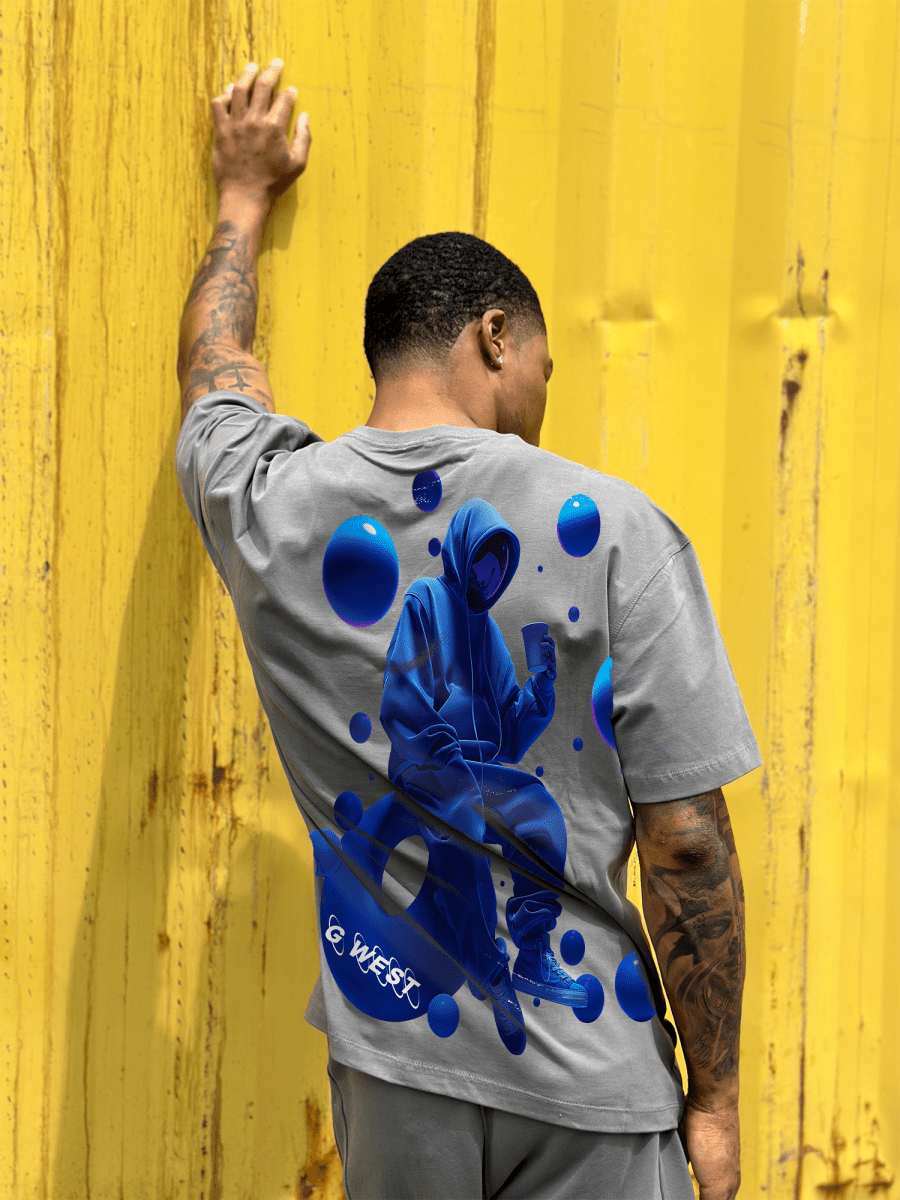 G West Oversized Blue Man Tee - G West