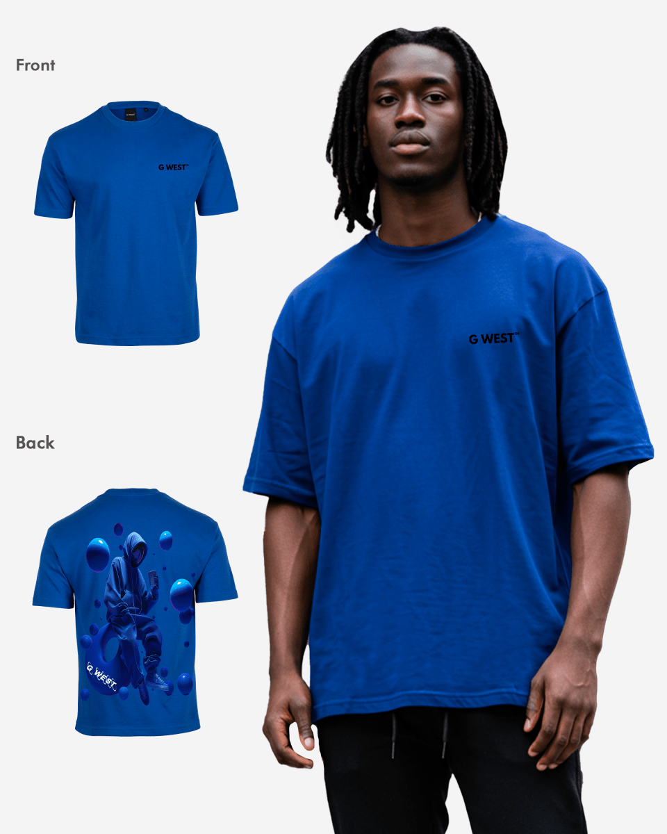 G West Oversized Blue Man Tee - G West