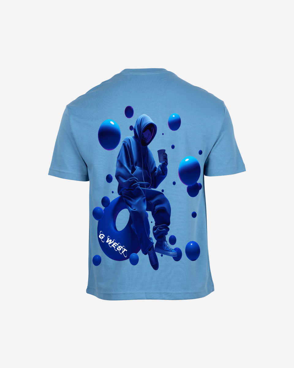 G West Oversized Blue Man Tee - G West