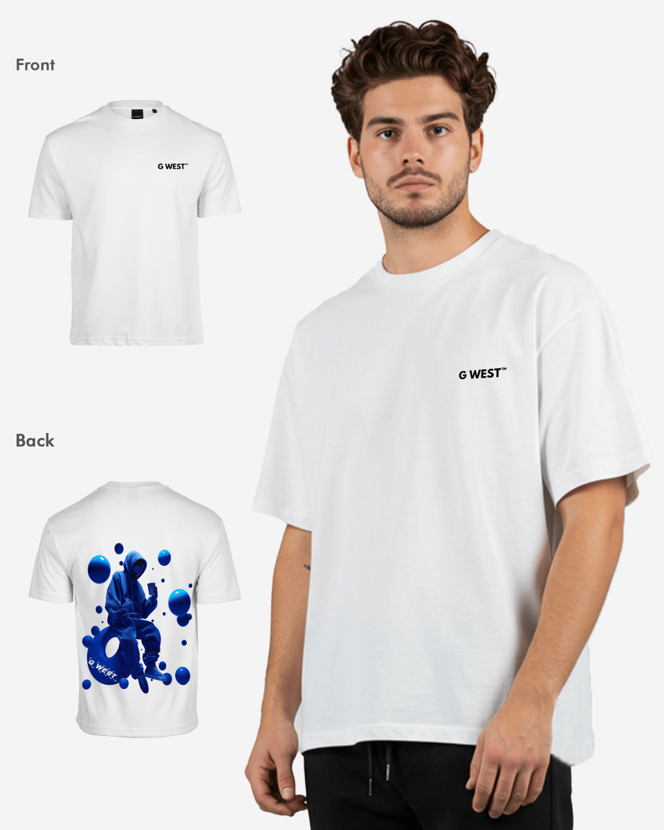 G West Oversized Blue Man Tee - G West