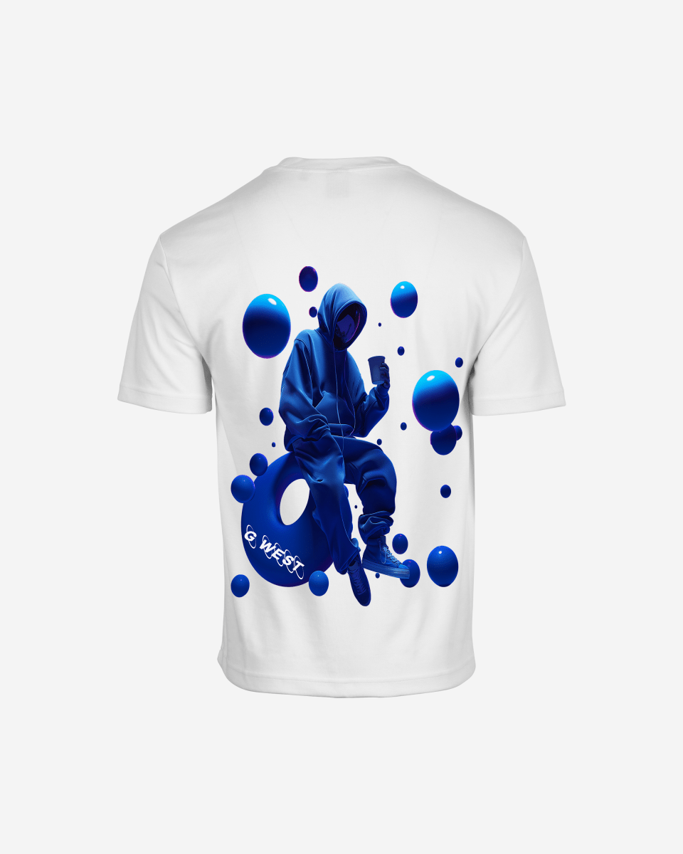 G West Oversized Blue Man Tee - G West