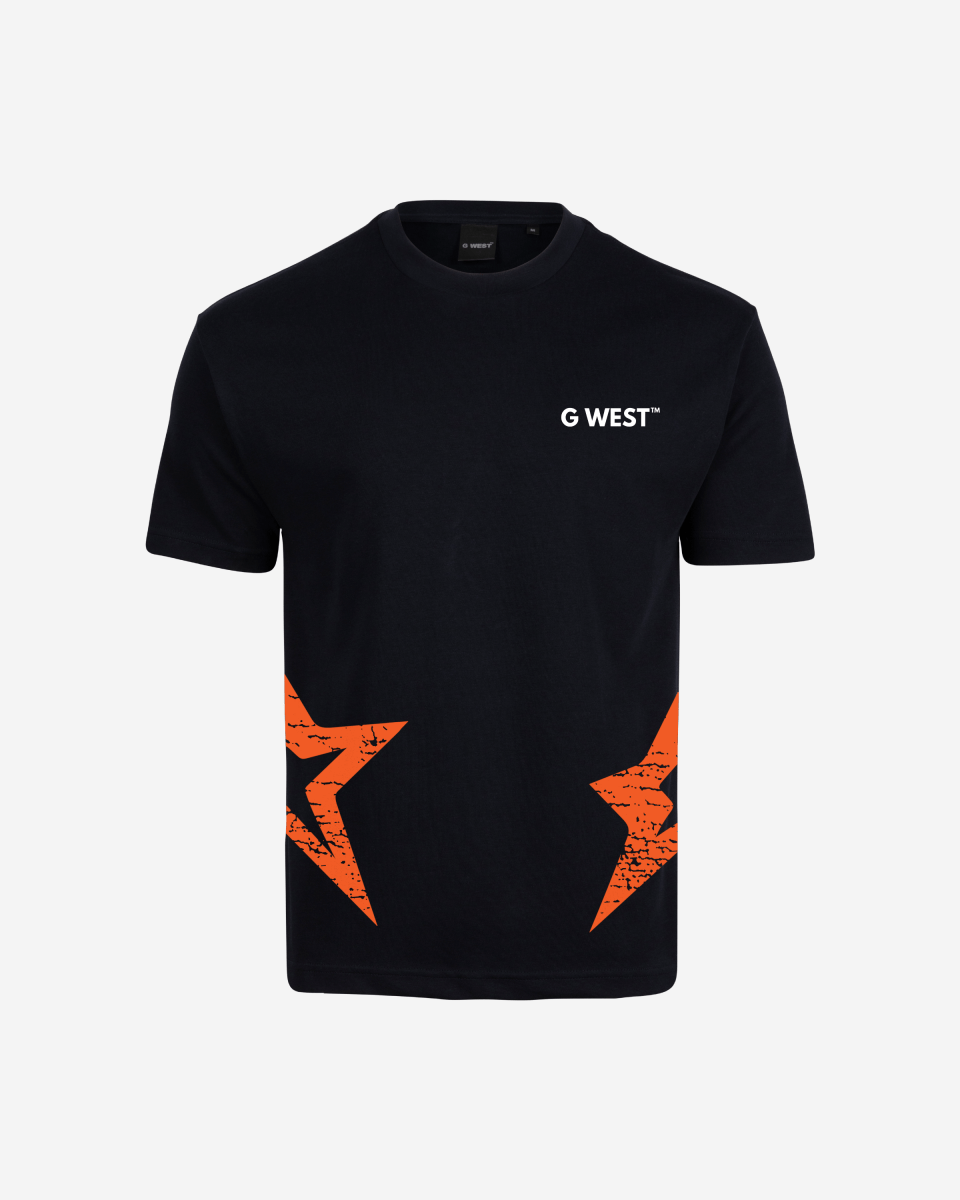 G West Oversized Cricket India Arch Logo T-Shirt - G West