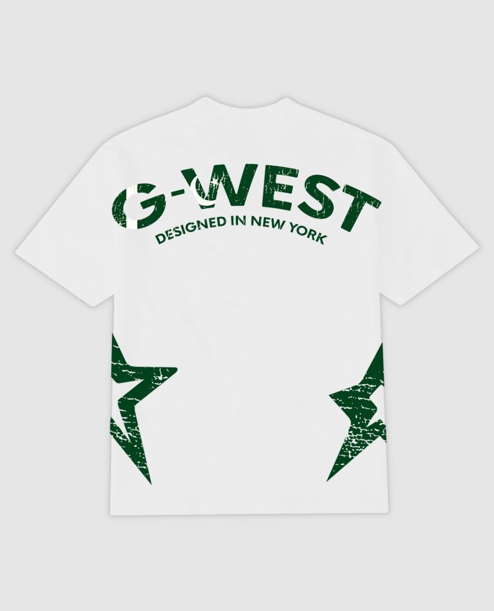 G West Oversized Cricket Pakistan Arch Logo T-Shirt : Gwdtfl2402 - G West