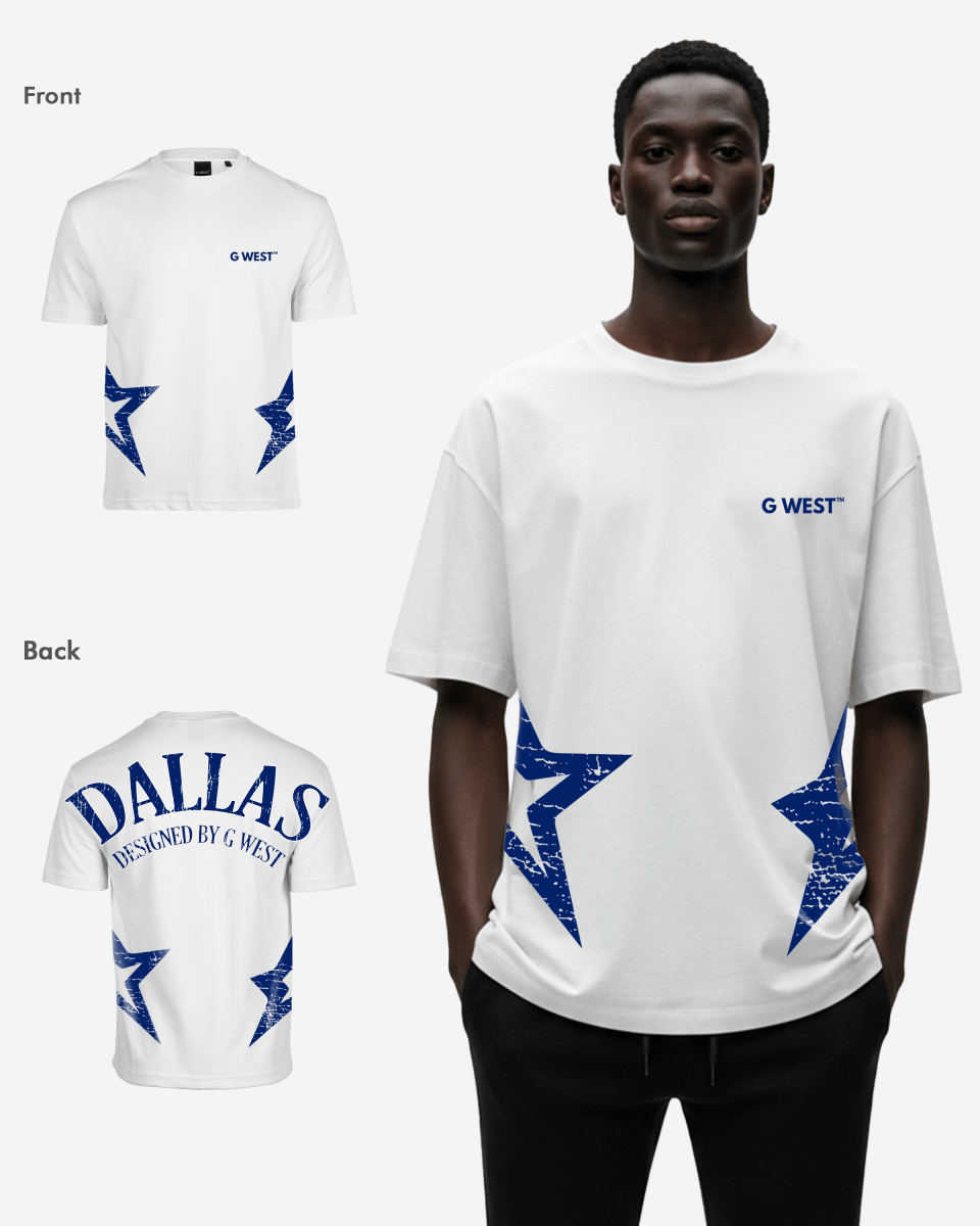 G West Oversized Dallas Logo Tee - G West