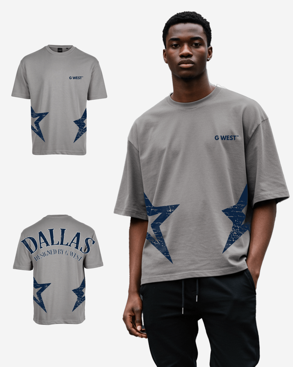 G West Oversized Dallas Logo Tee - G West