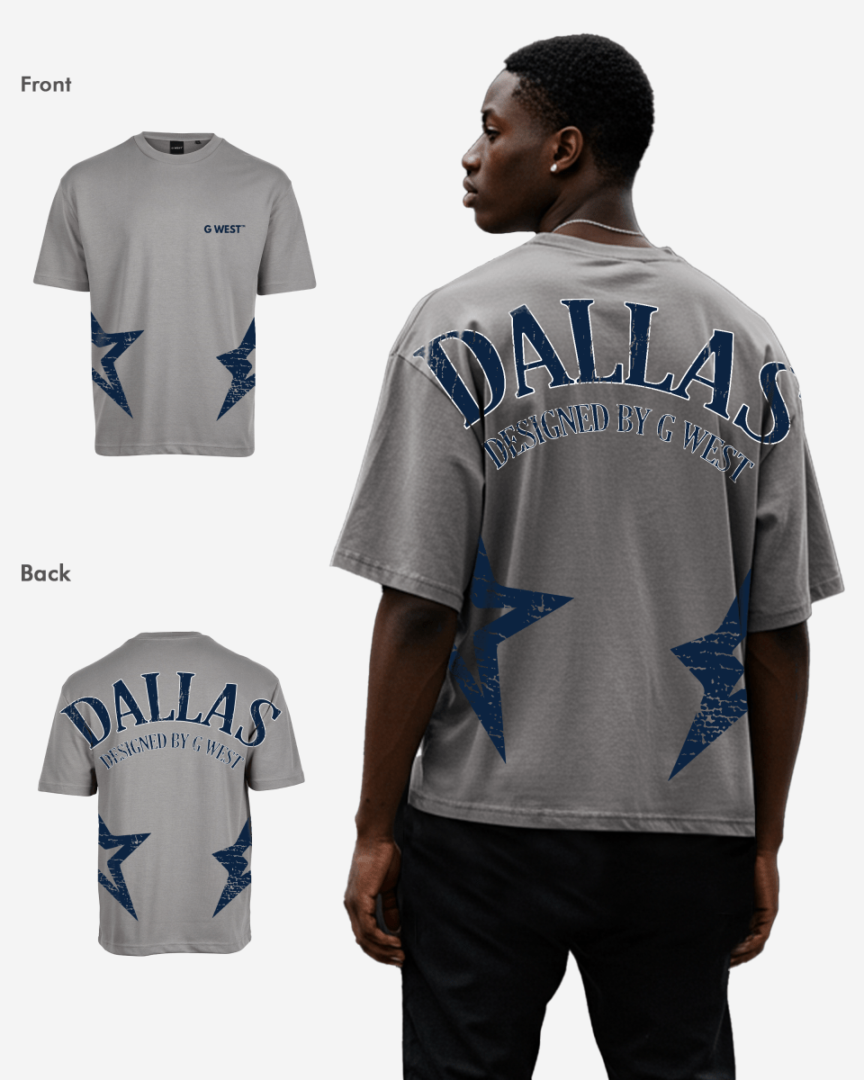 G West Oversized Dallas Logo Tee - G West