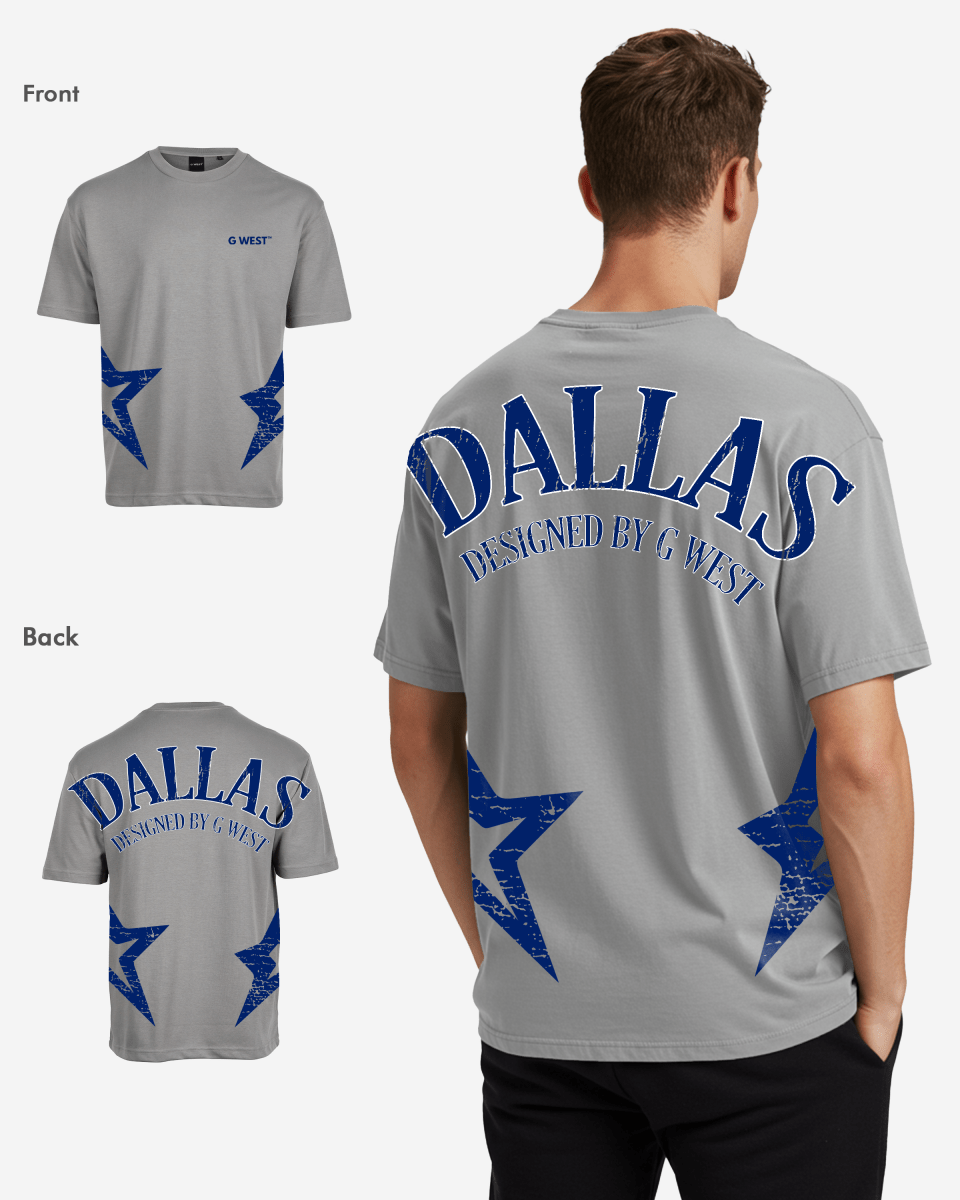 G West Oversized Dallas Logo Tee - G West