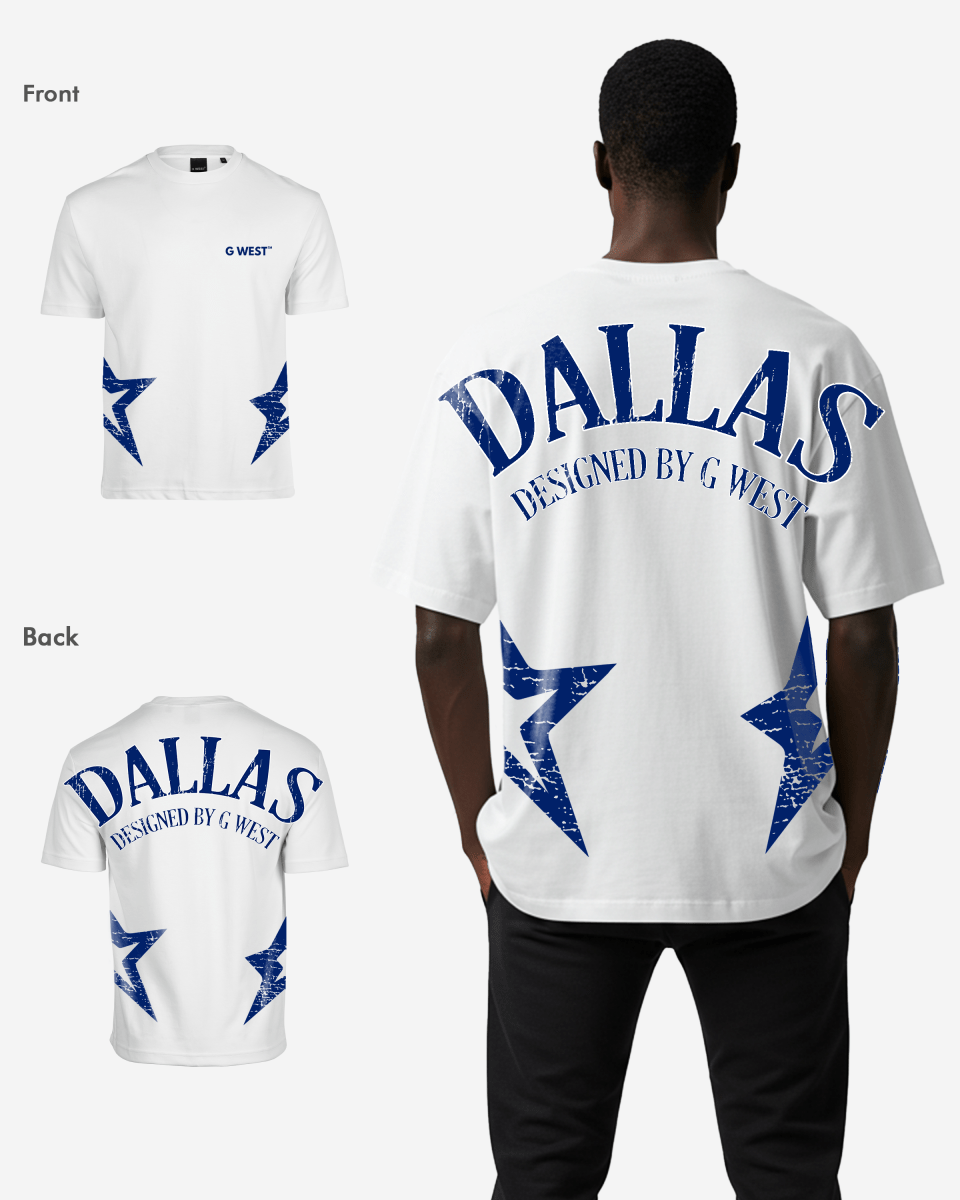 G West Oversized Dallas Logo Tee - G West