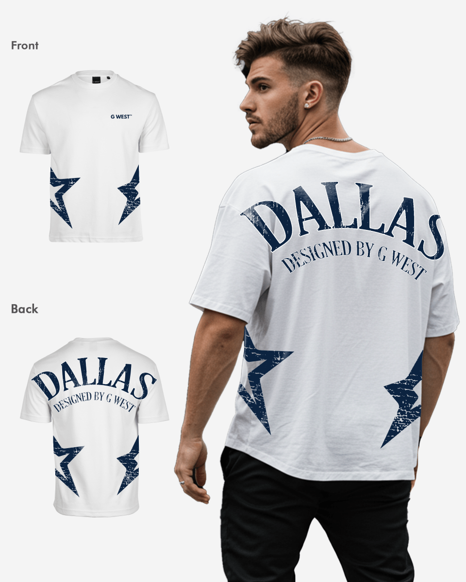 G West Oversized Dallas Logo Tee - G West