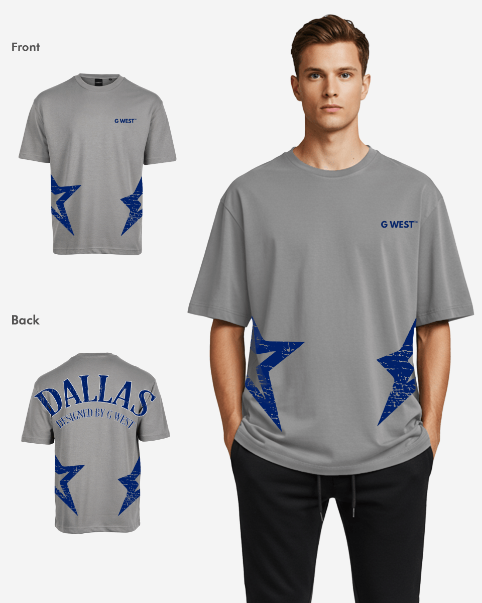 G West Oversized Dallas Logo Tee - G West