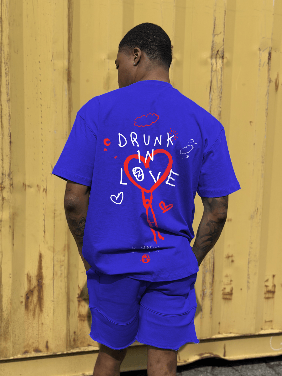 G West Oversized Drunk In Love Tee - G West