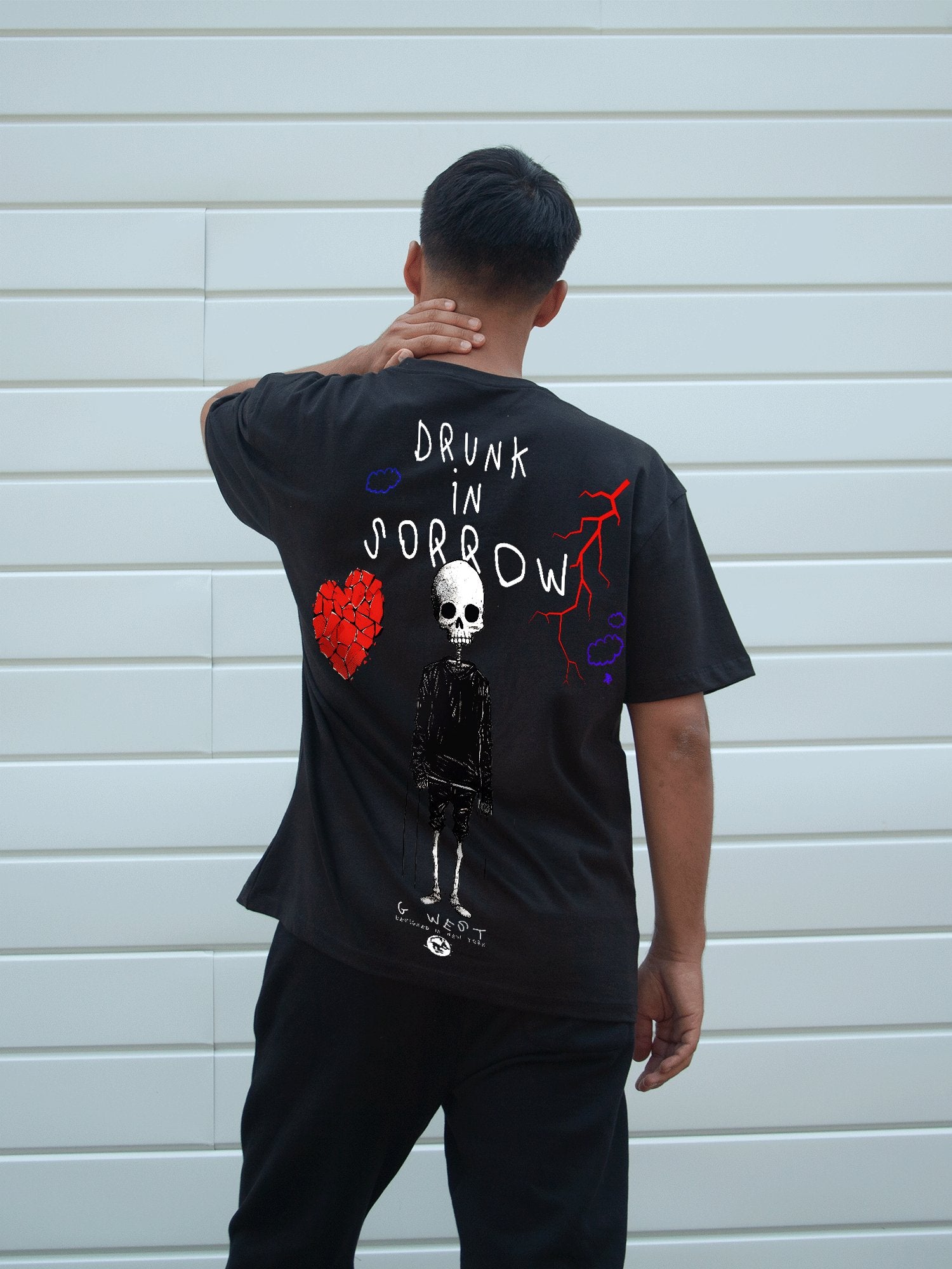 G WEST OVERSIZED DRUNK IN SORROW TEE - G West