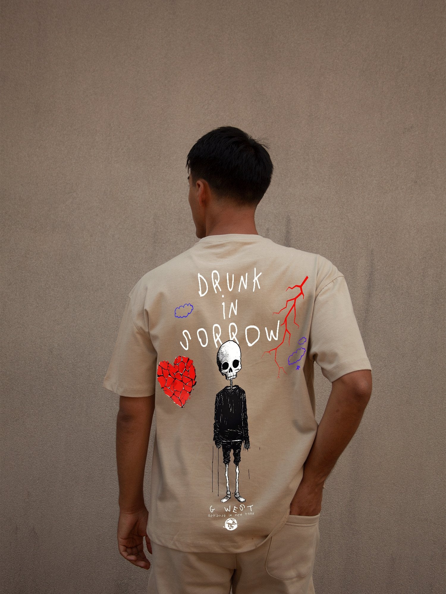 G WEST OVERSIZED DRUNK IN SORROW TEE - G West