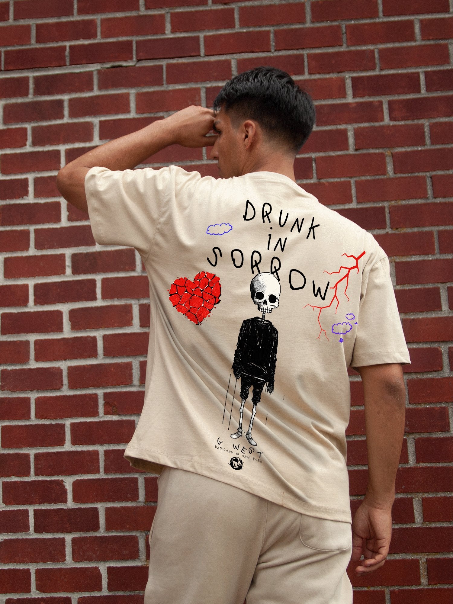 G WEST OVERSIZED DRUNK IN SORROW TEE - G West