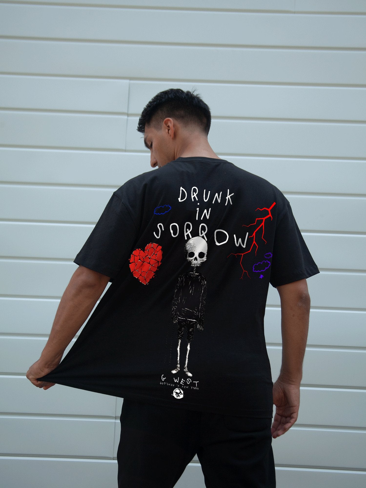 G WEST OVERSIZED DRUNK IN SORROW TEE - G West