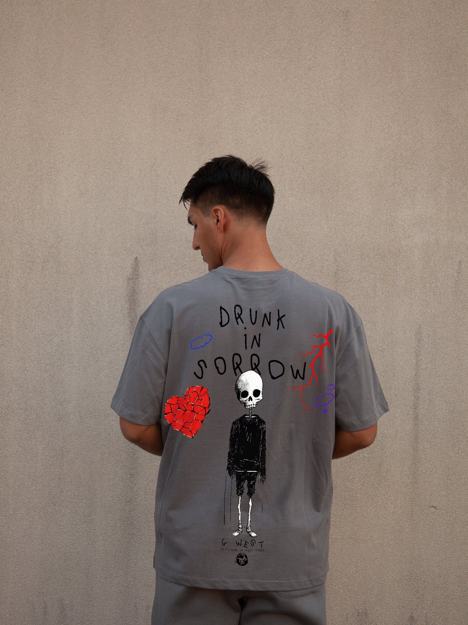 G WEST OVERSIZED DRUNK IN SORROW TEE - G West