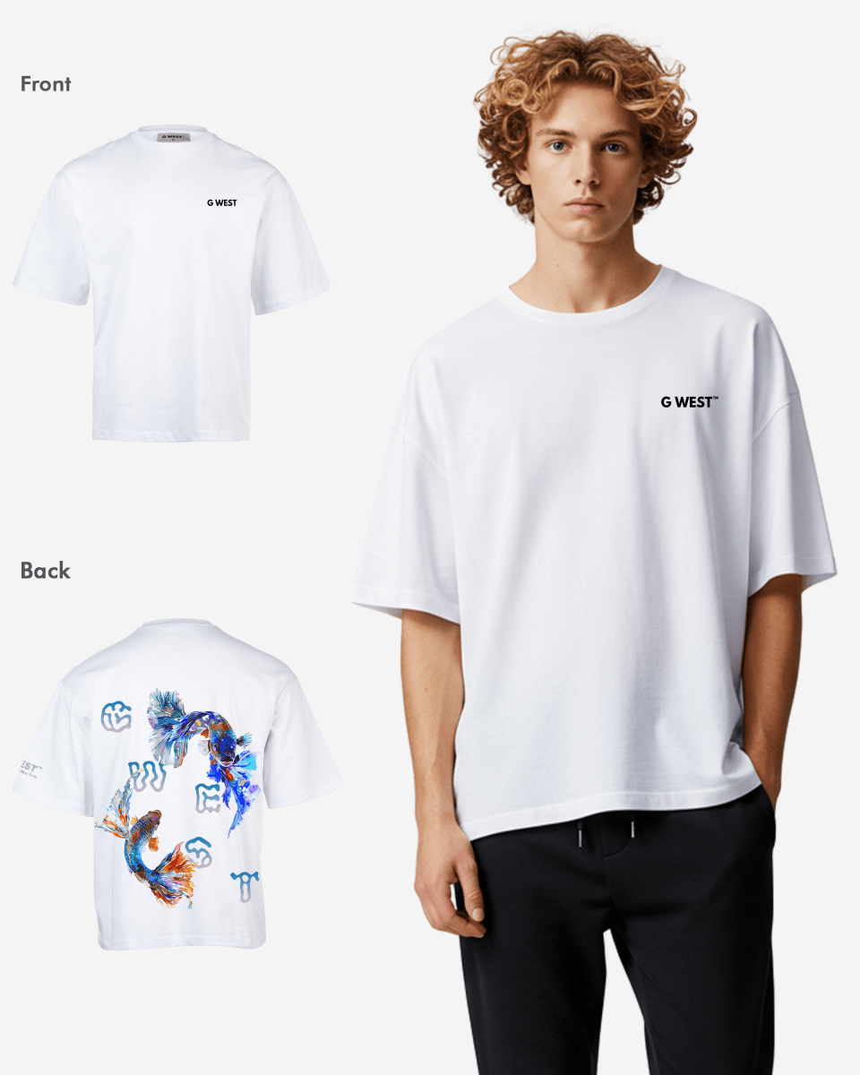 G West Oversized Fish Lifestyle T Shirt - G West