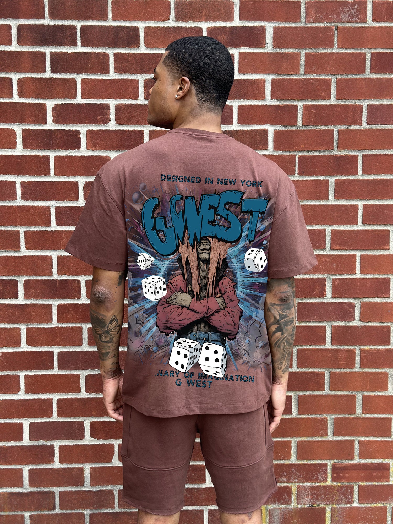 G WEST OVERSIZED IMAGINE OF IMAGINATION TEE - G West