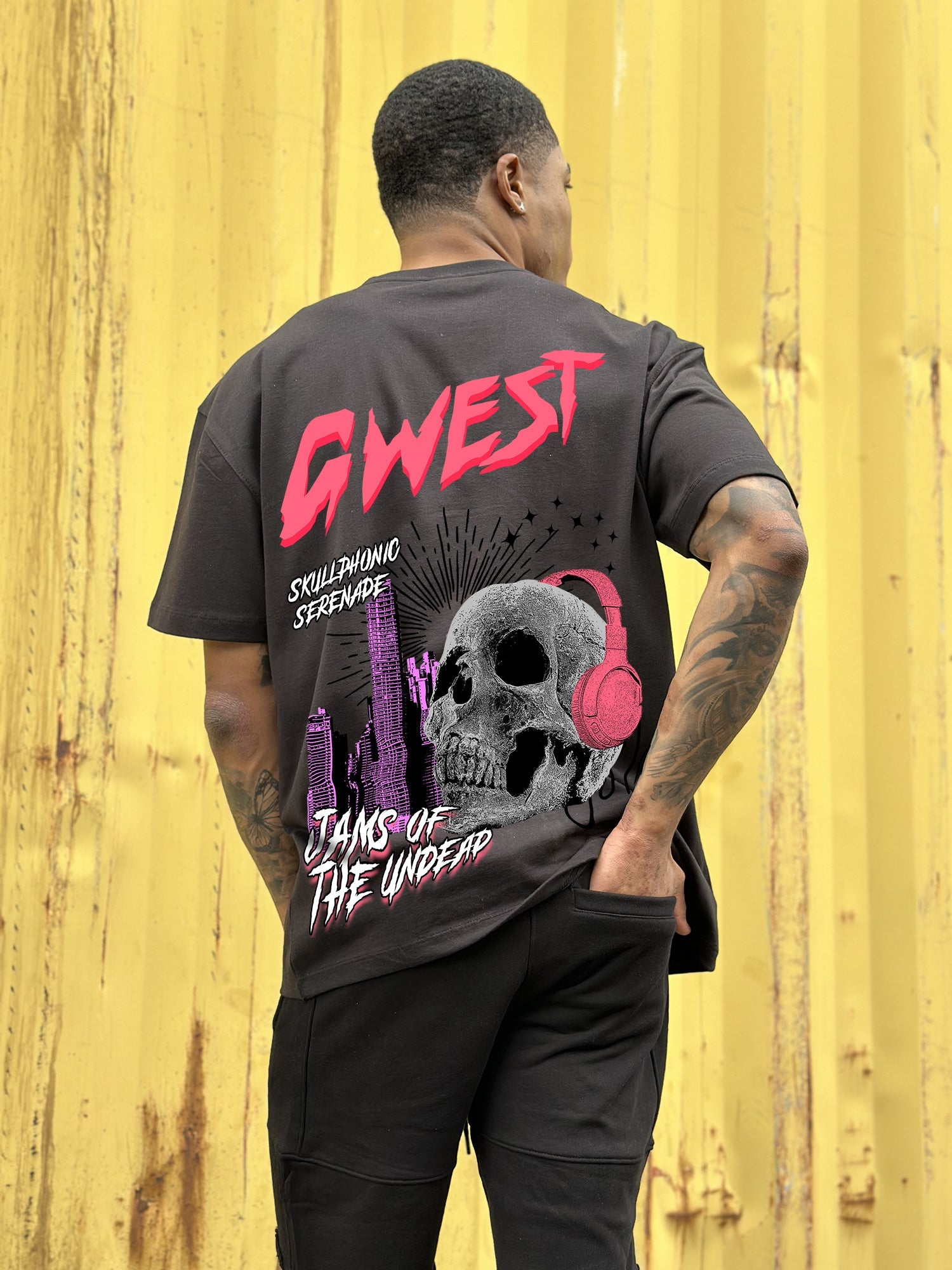 G WEST OVERSIZED JAMS OF THE UNDEAD TEE - G West