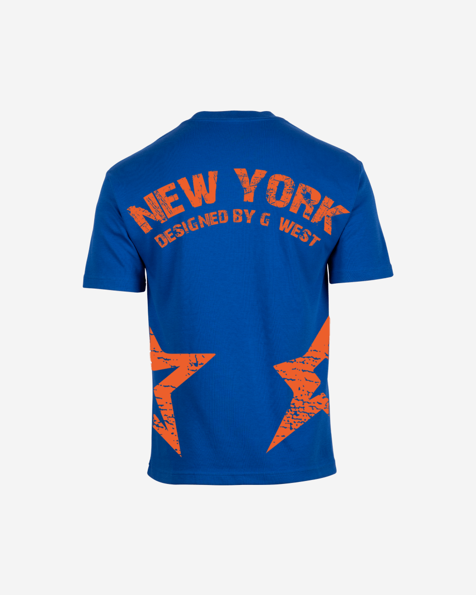 G West Oversized New York Arch Logo With Star Tee - G West