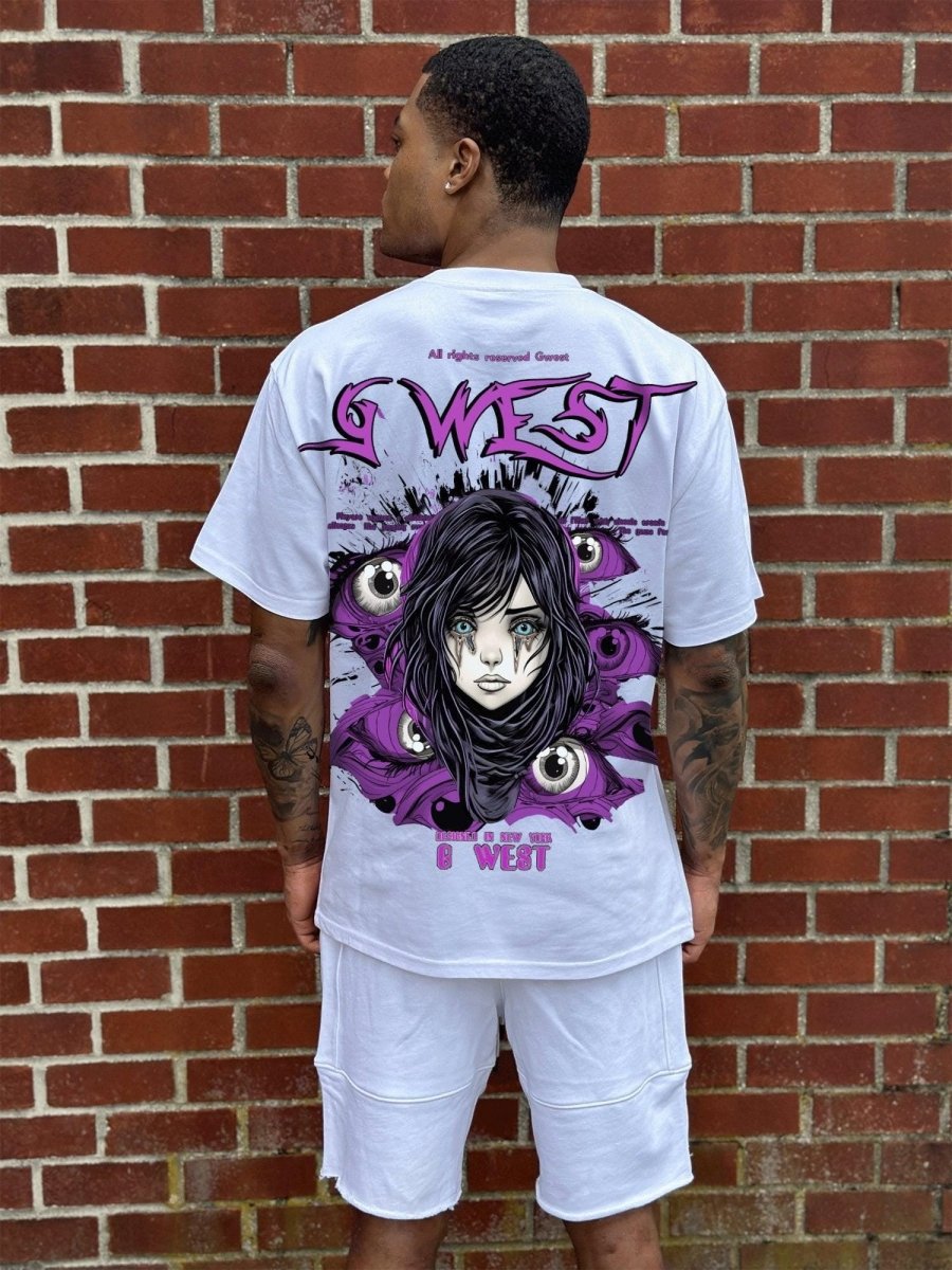 G West Oversized Purple Eye Tee - G West