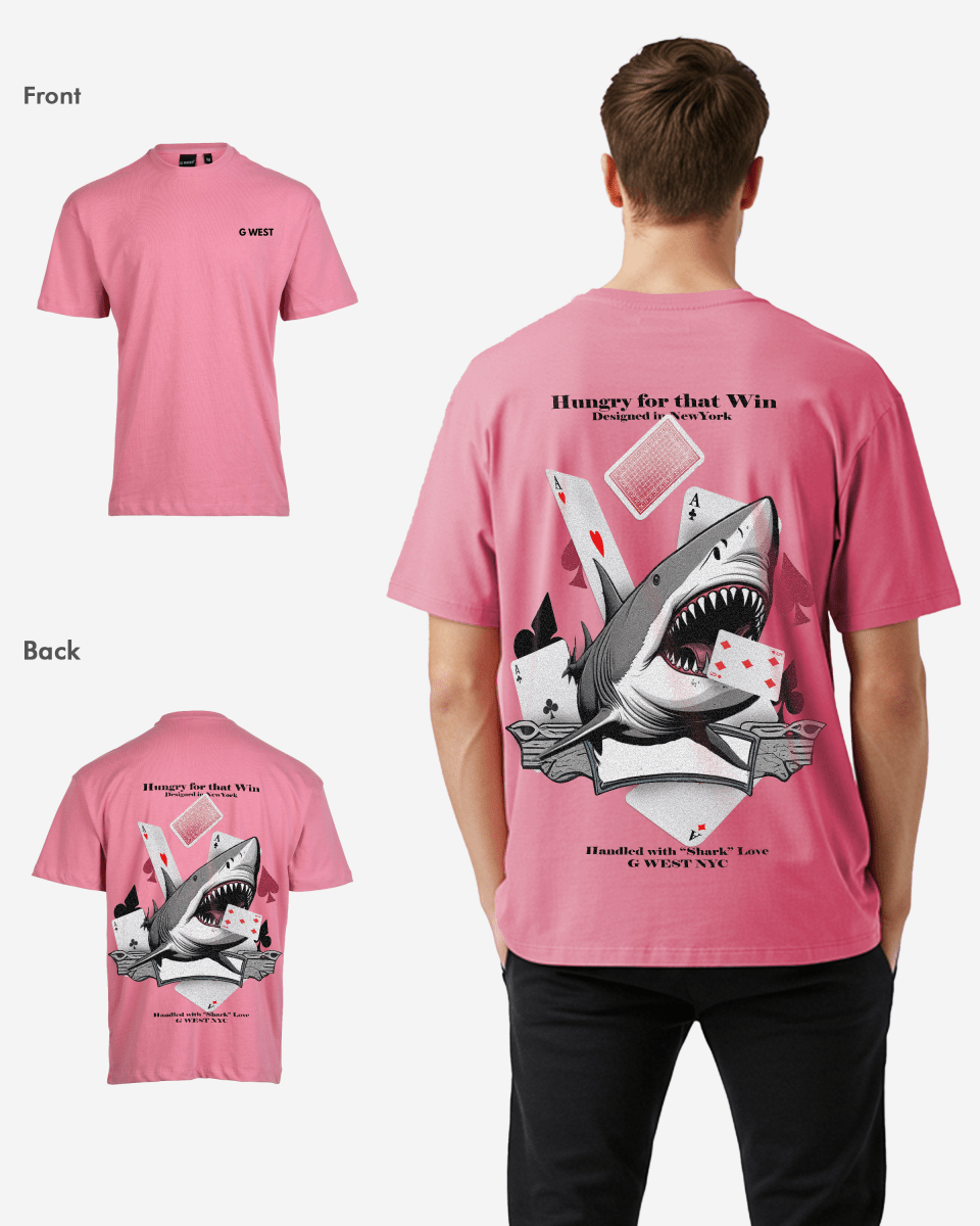 G West Oversized Spade Of Sharks T Shirt - G West