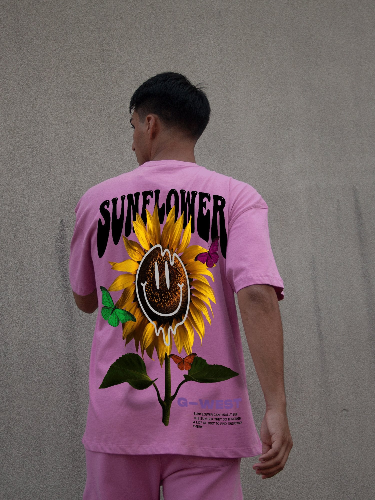 G WEST OVERSIZED SUNFLOWER TEE - G West