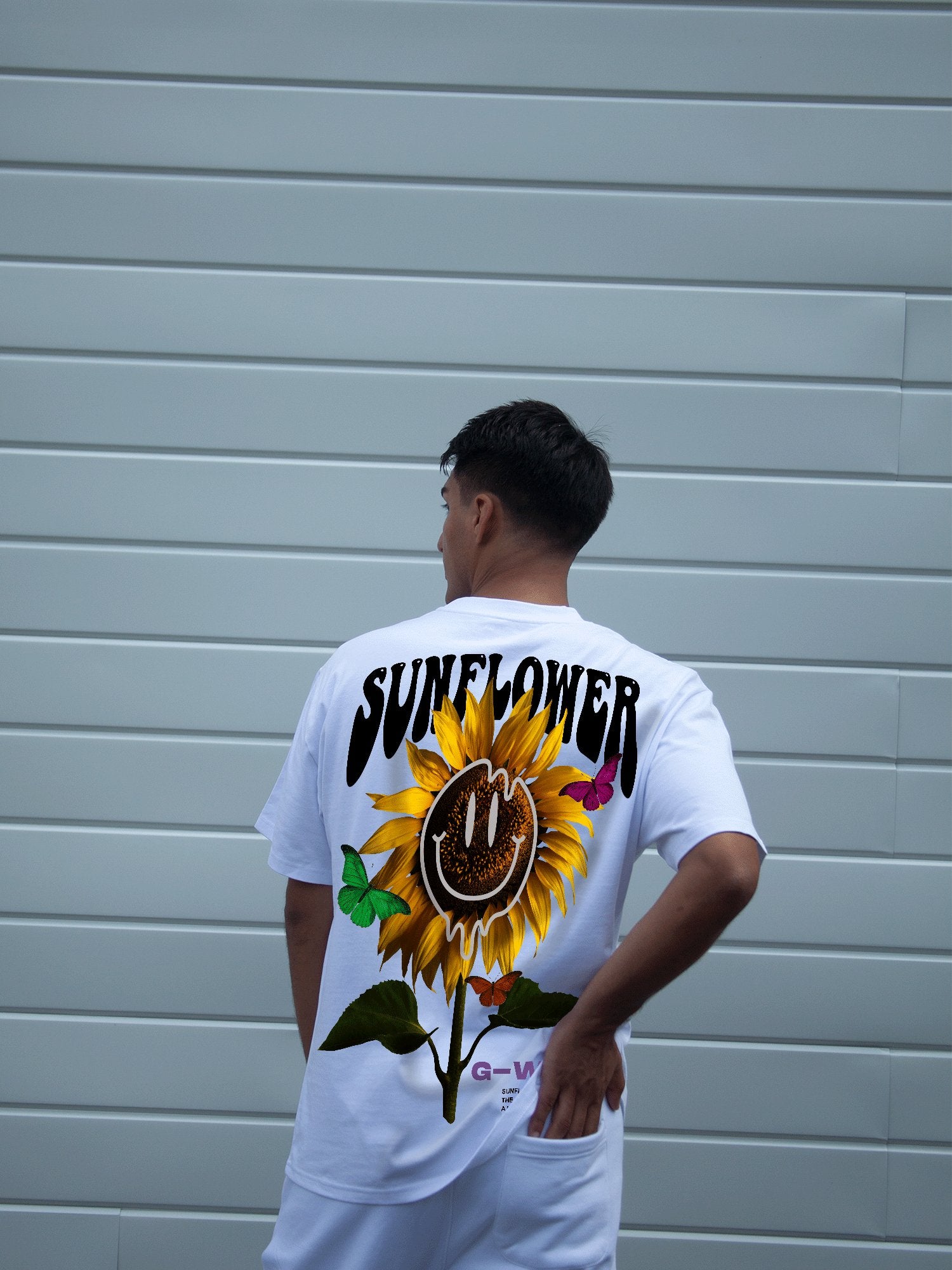 G WEST OVERSIZED SUNFLOWER TEE - G West