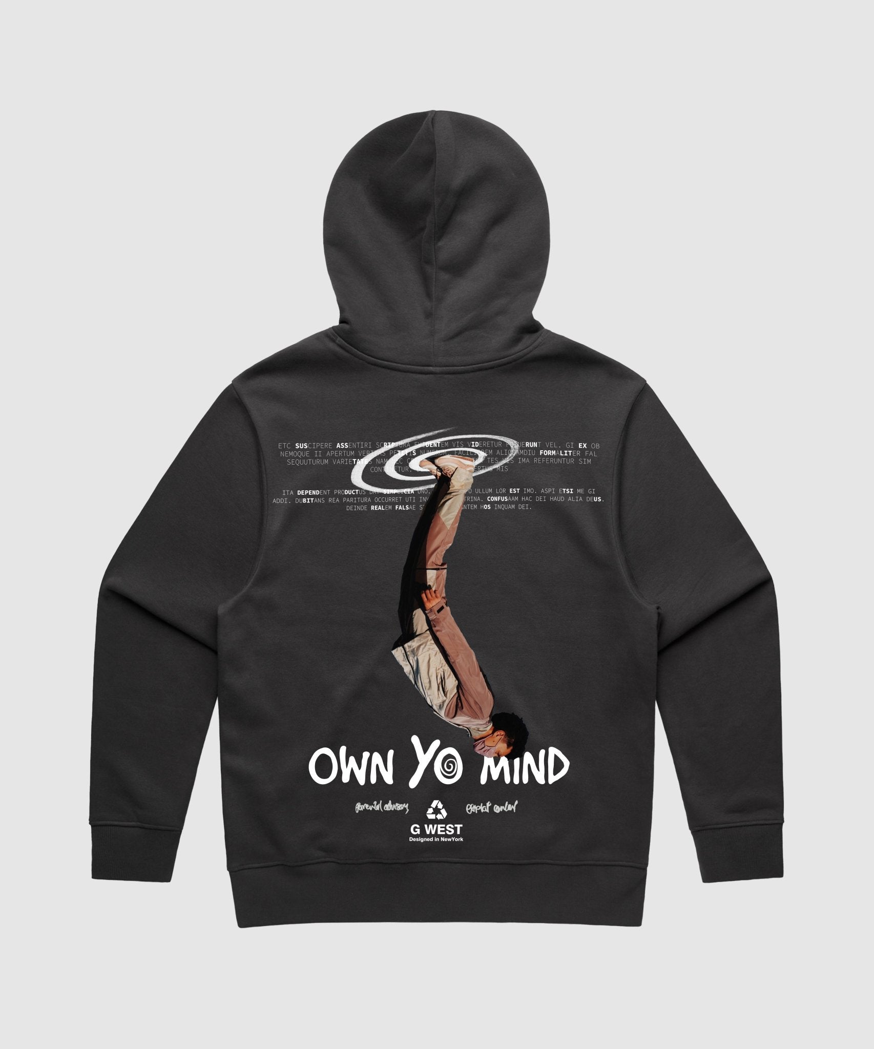 G WEST OWN YO MIND HEAVY PREMIUM HOODIE - G West