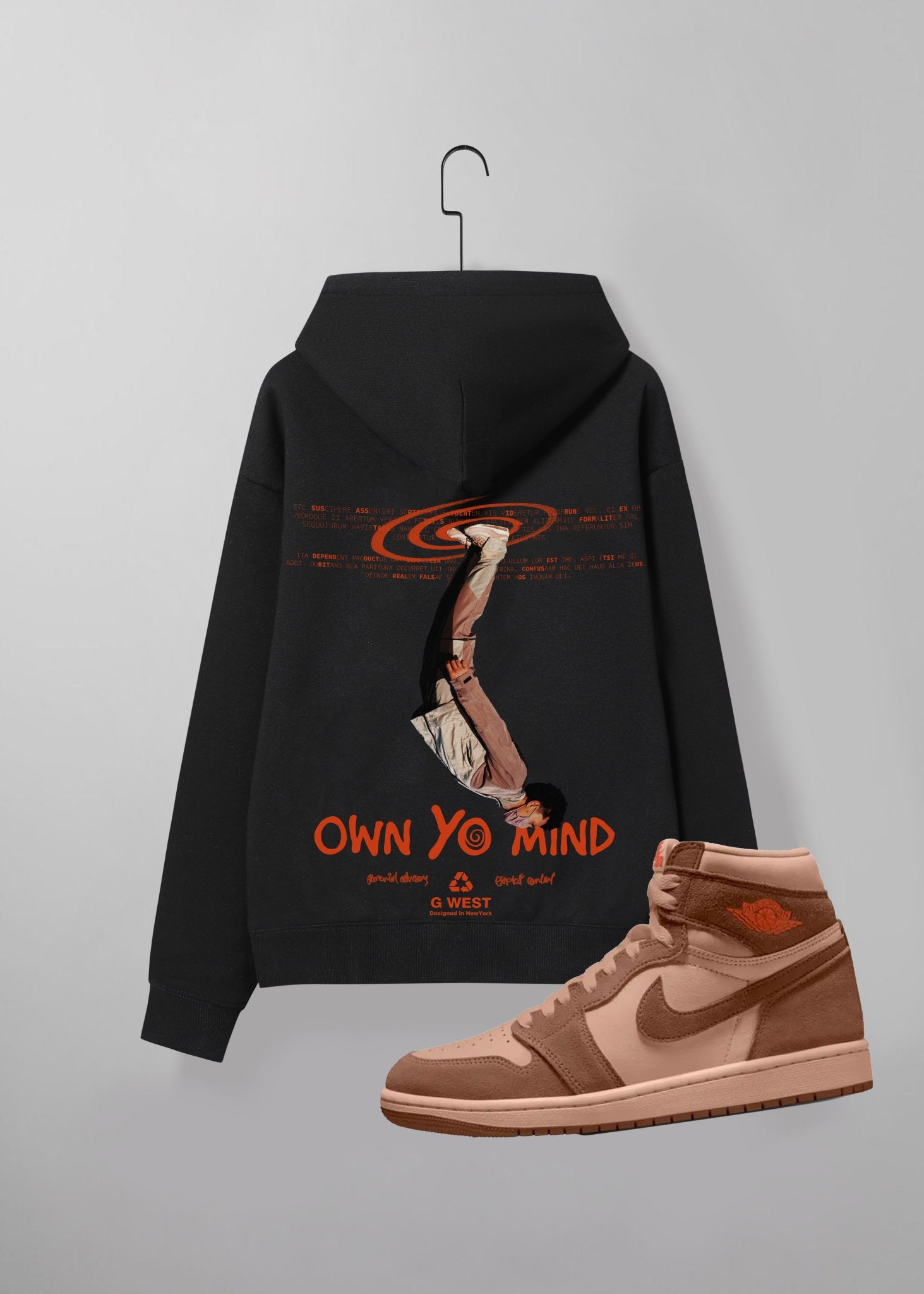 G WEST OWN YO MIND HOODIE : GWHLHD5014 - 1 COLORS - G West