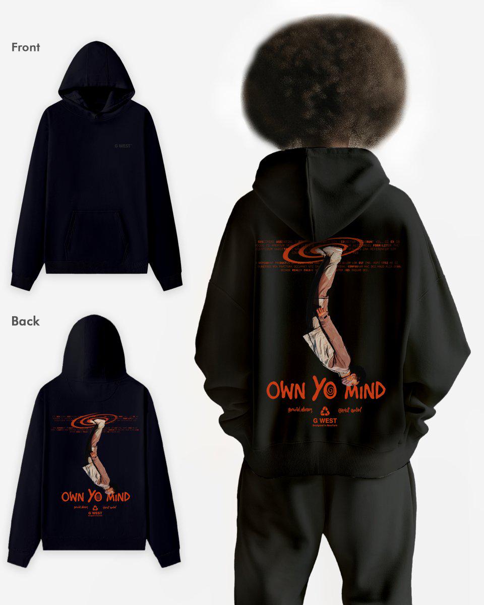 G West Own Yo Mind Oversize Hoodie - G West