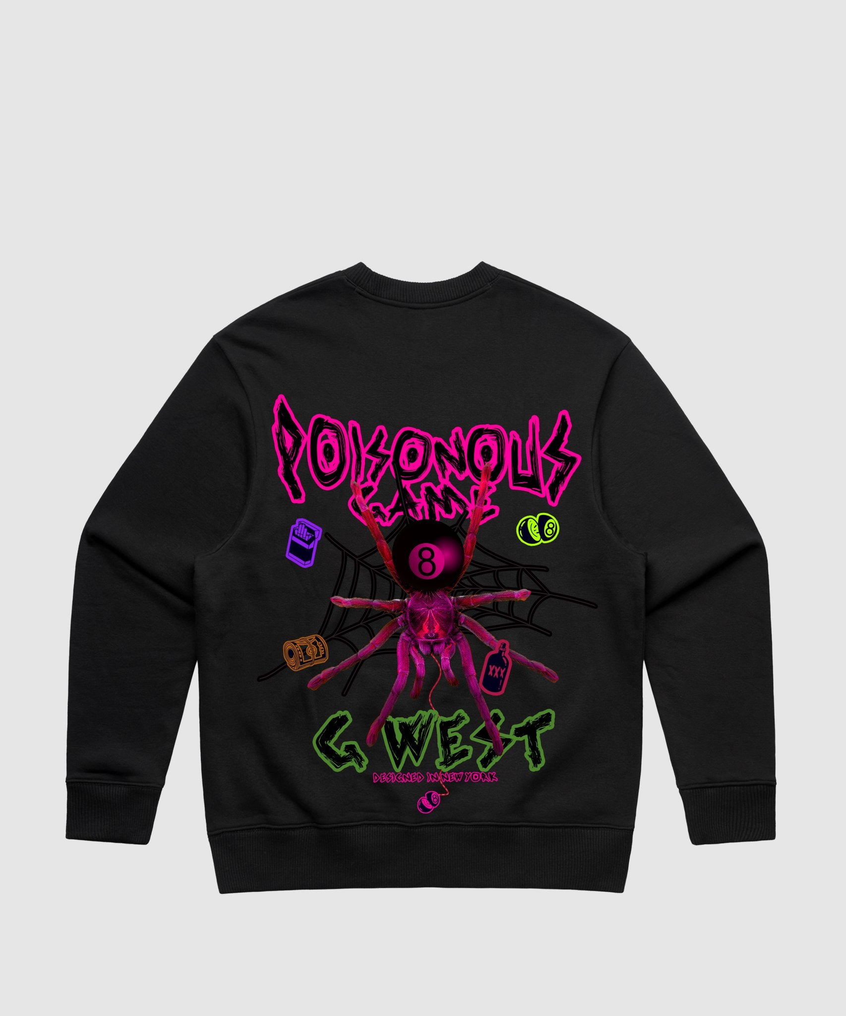 G WEST POISON GAME HEAVY PREMIUM CREWNECK - 6 COLORS - G West