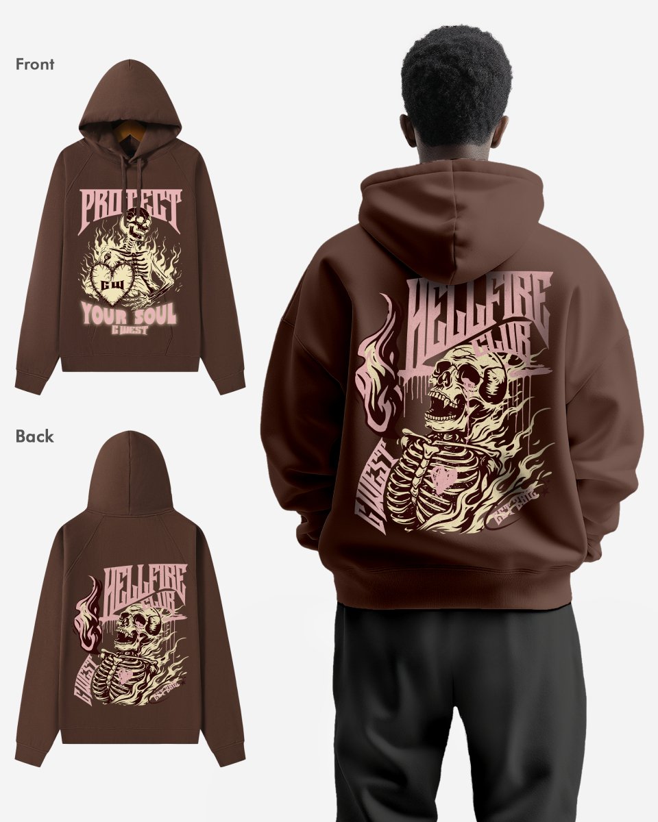 G West Protect Your Soul Oversize Hoodie - G West