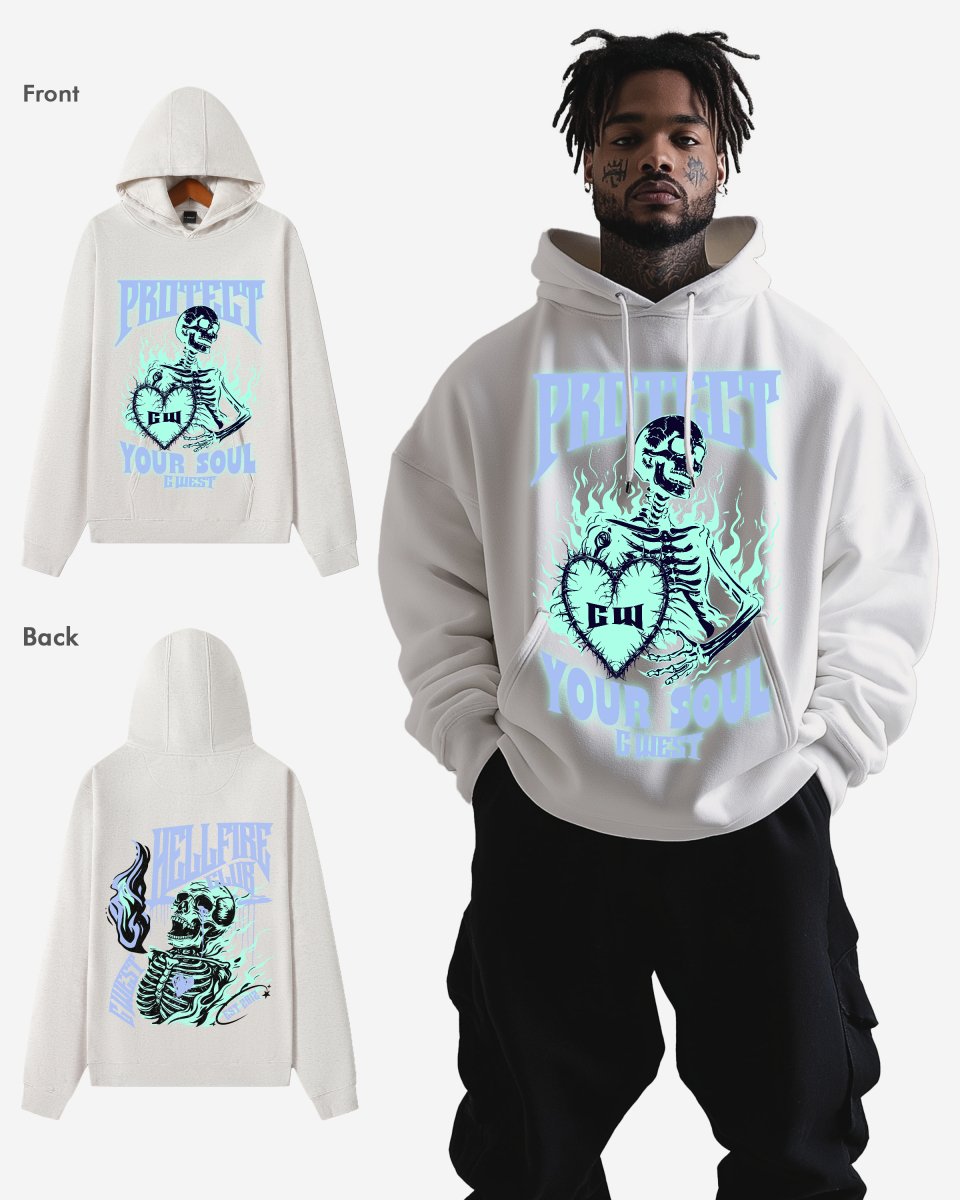 G West Protect Your Soul Oversize Hoodie - G West