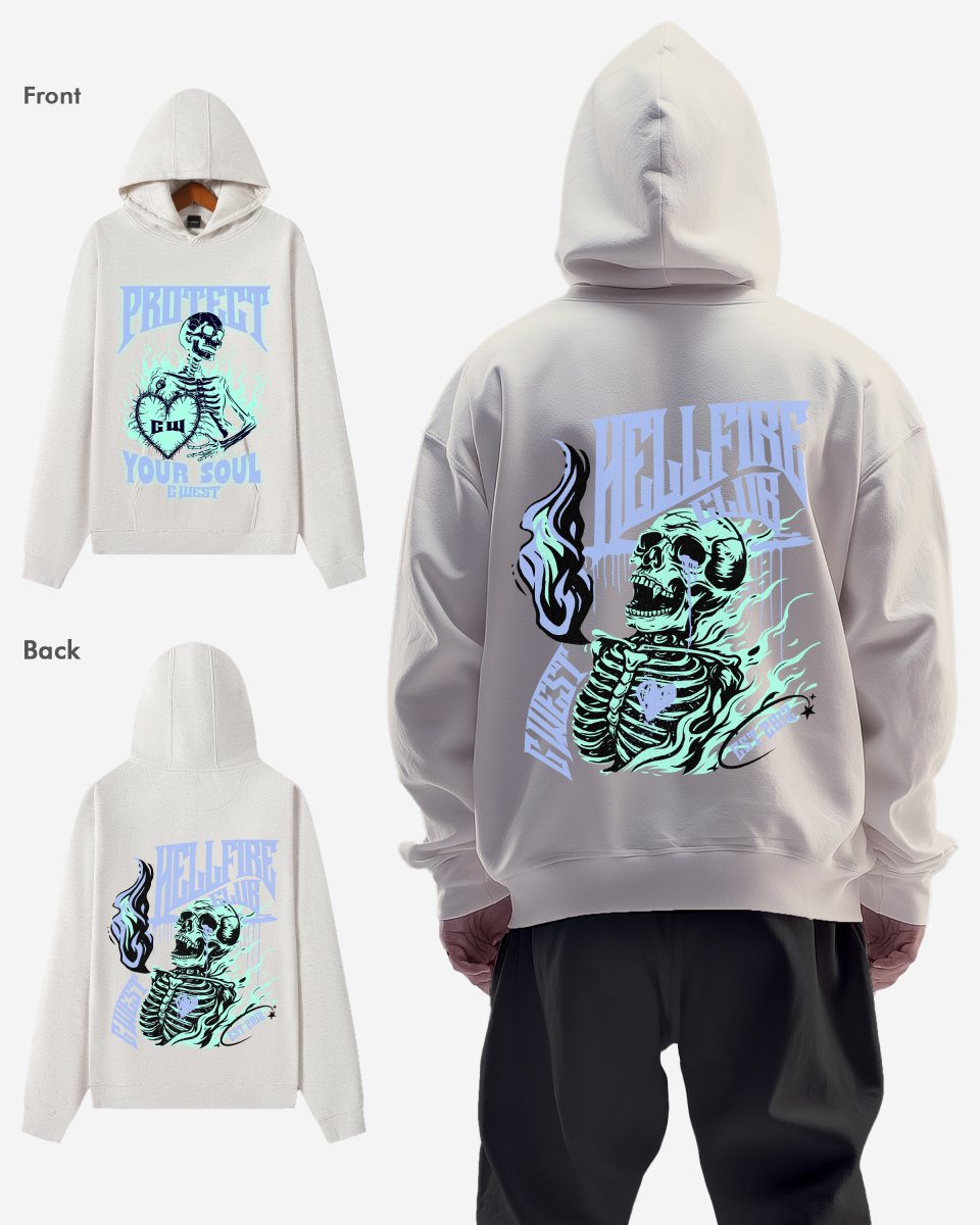 G West Protect Your Soul Oversize Hoodie - G West