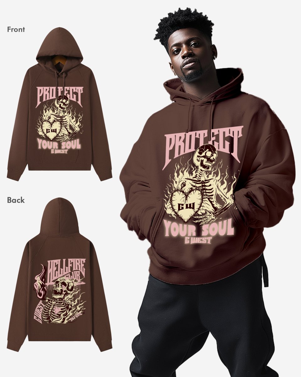 G West Protect Your Soul Oversize Hoodie - G West