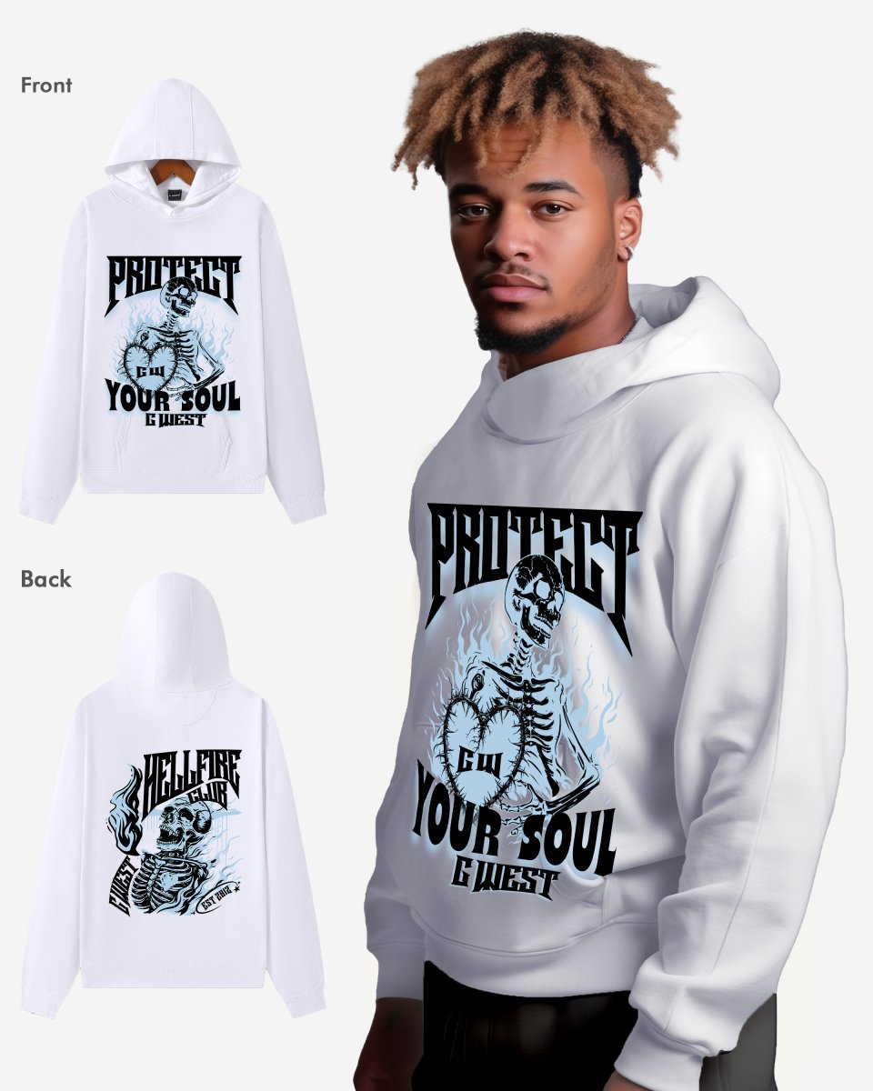 G West Protect Your Soul Oversize Hoodie - G West